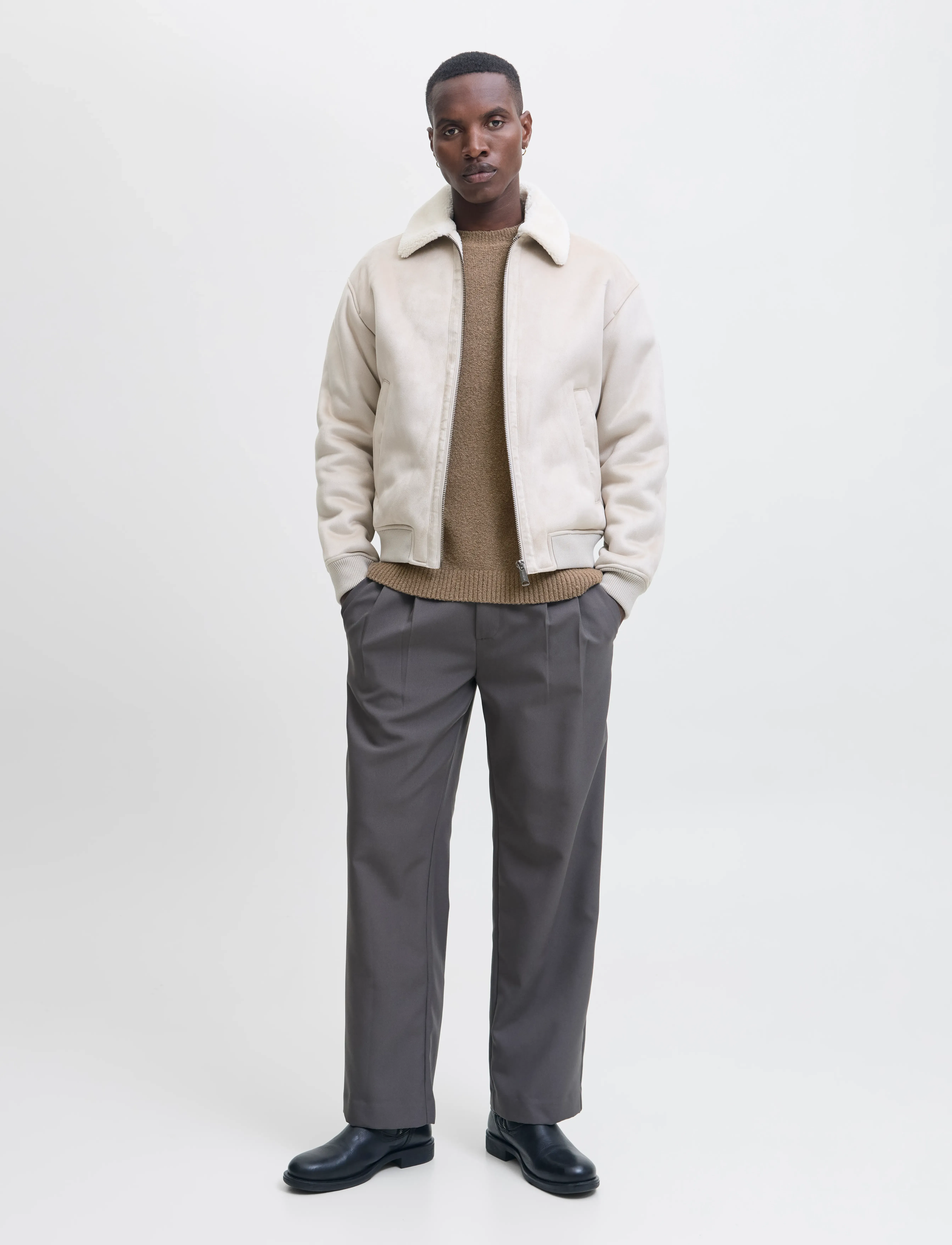 Jack & Jones - JPRBLAMAVERICK KNIT PACK BF LN - long-sleeved knitted polos - brindle - 3