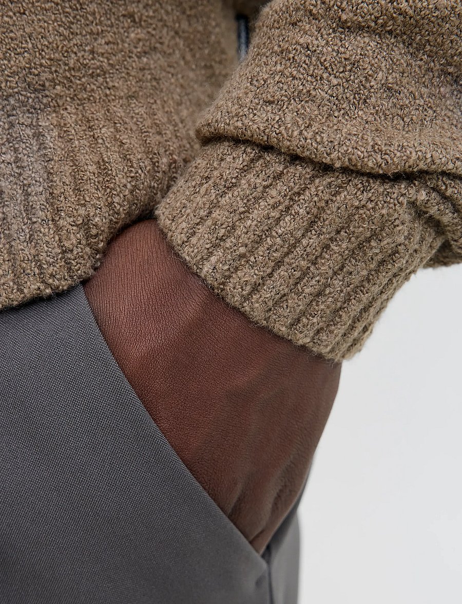 Jack & Jones - JPRBLAMAVERICK KNIT PACK BF LN - trikotažiniai polo marškinėliai ilgomis rankovėmis - brindle - 5