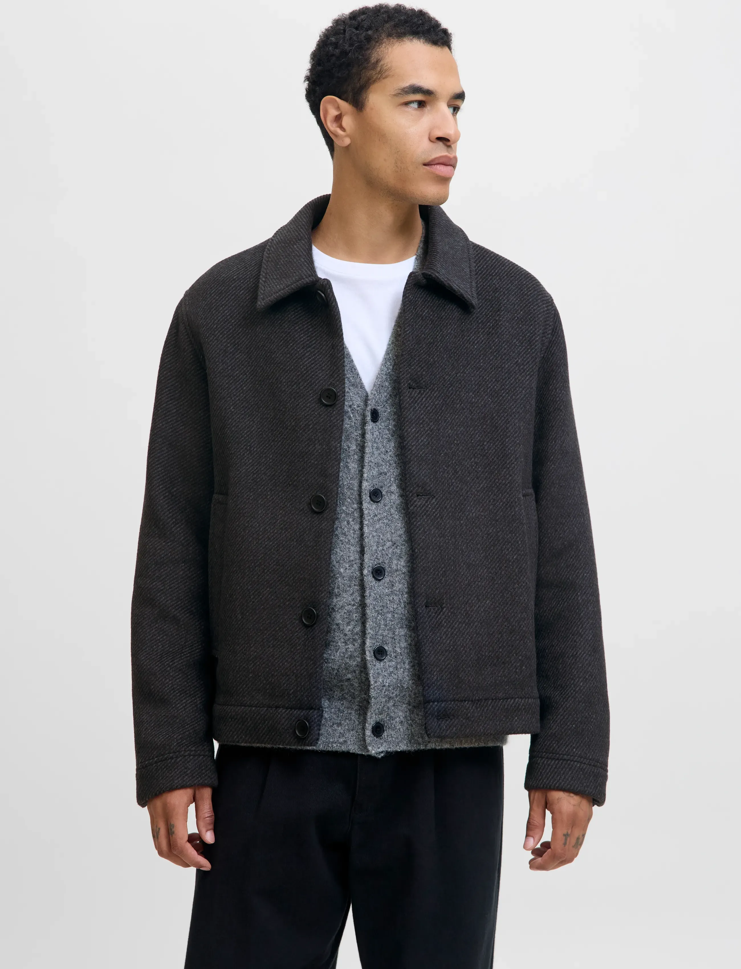 Jack & Jones Jprblacobbs Jacket, XL, Jackets, Grau - Light Männerswear