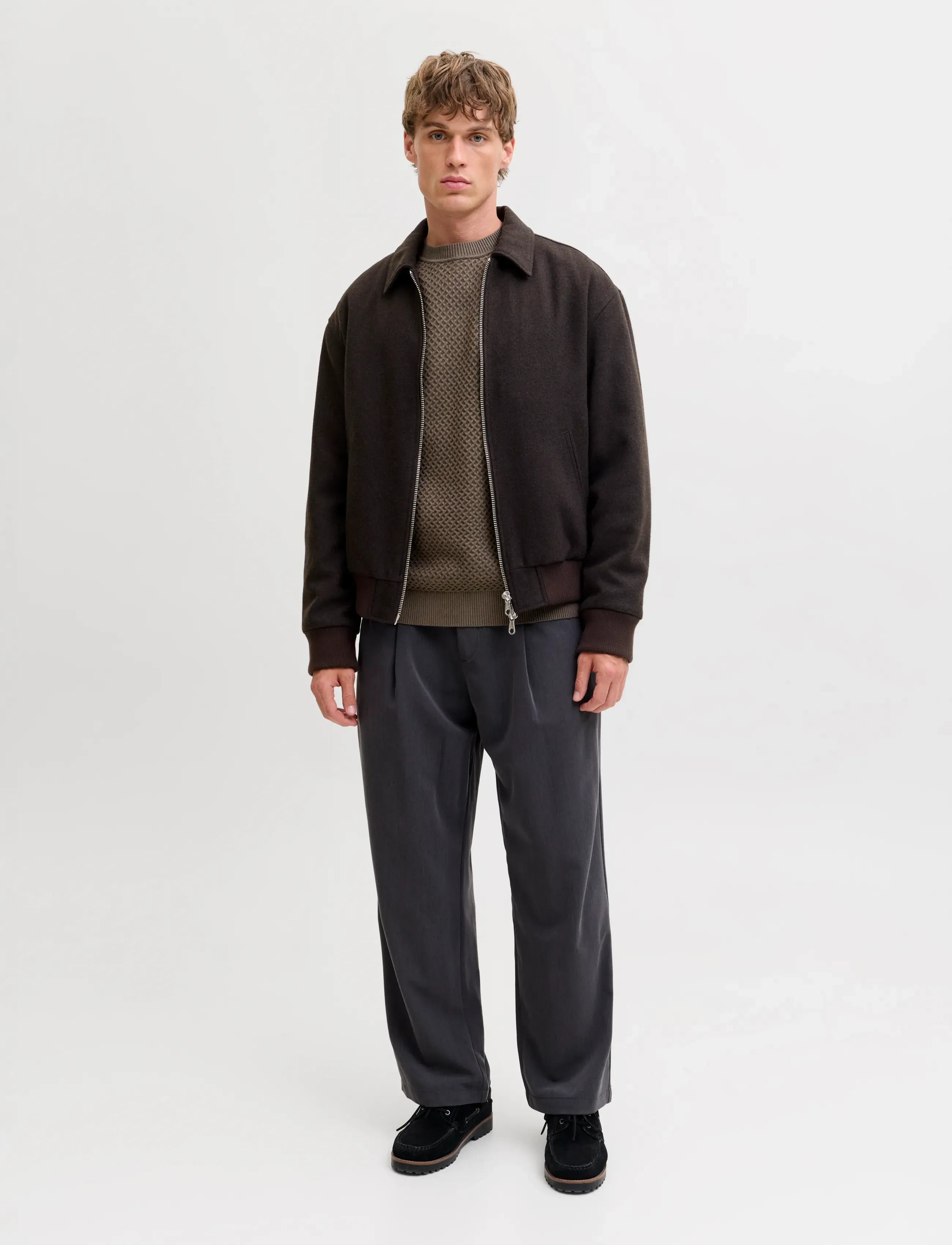 Jack & Jones - JPRBLUBARKLEY KNIT CREW NECK CH LN - rundhals - crocodile - 4