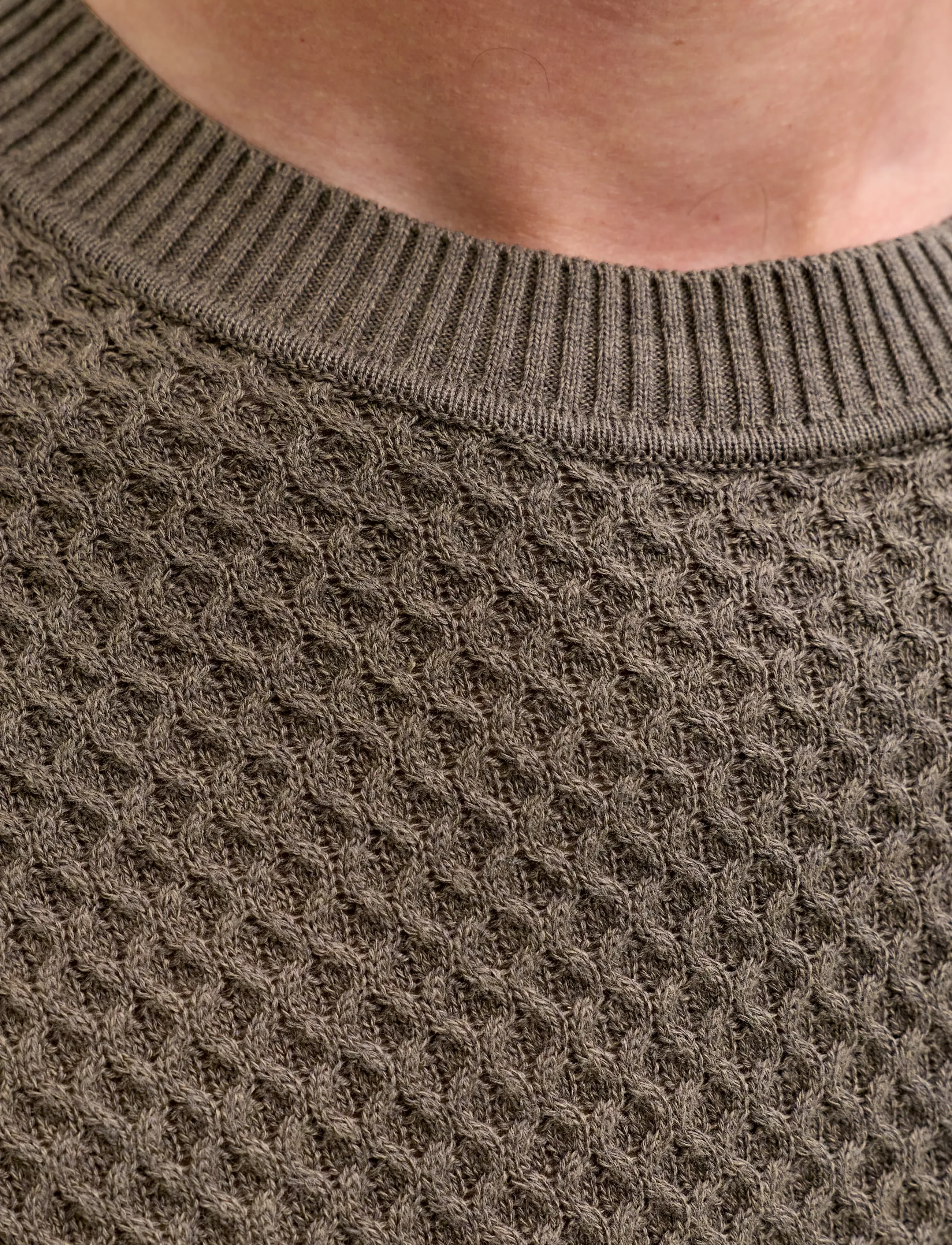 JACK & JONES Jprblubarkley Knit Crew Neck Ch Ln stickade tröjor herr – bild 5