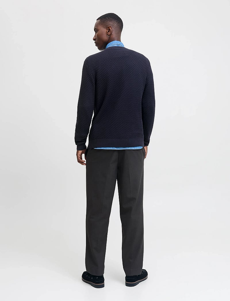 Jack & Jones - JPRBLUBARKLEY KNIT CREW NECK CH LN - rundhals - night sky - 3