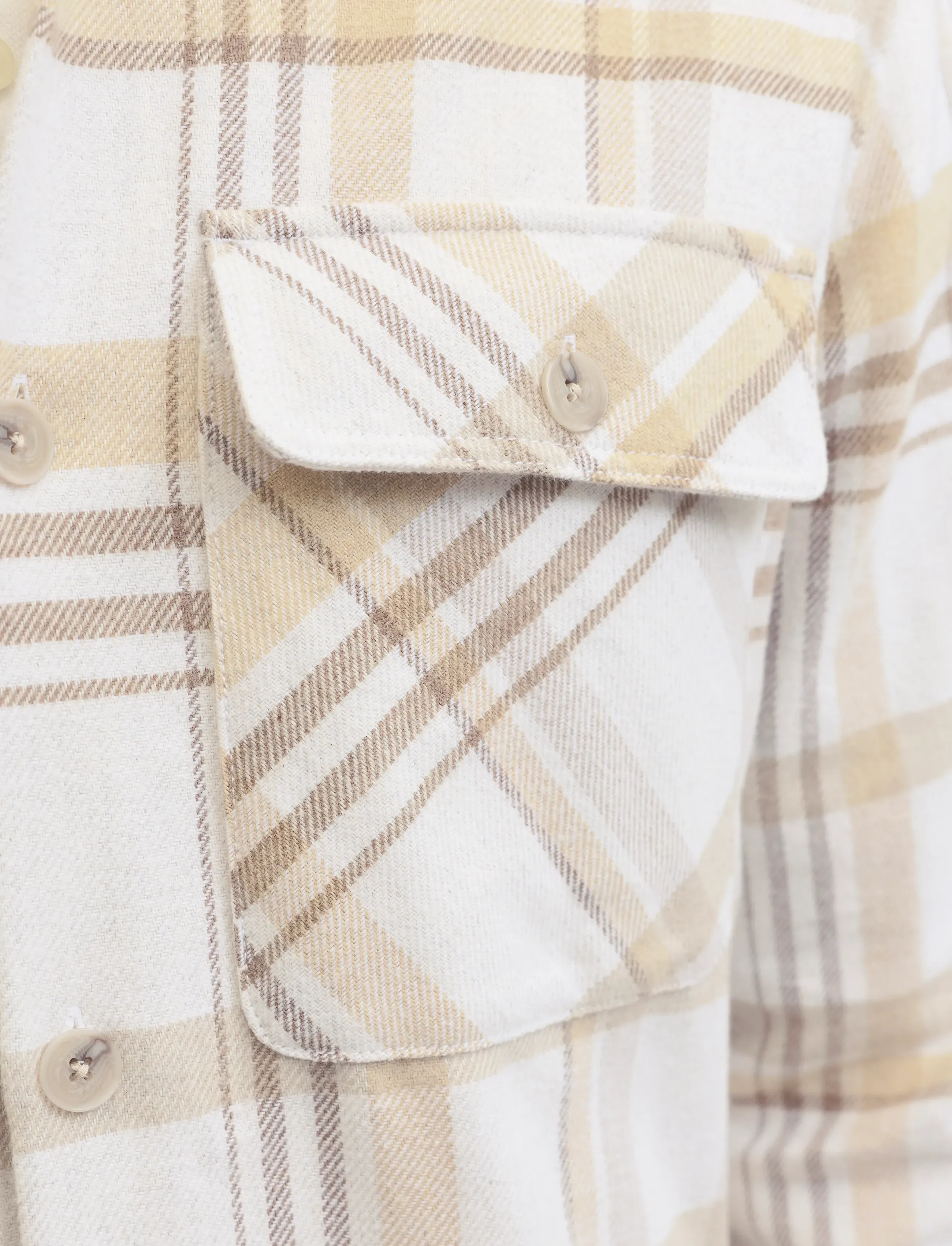 Jack & Jones JPRRAYLE MELANGE CHECK L/S OVERSHIRT SN - Streetstyle - CLOUD CREAM / cream