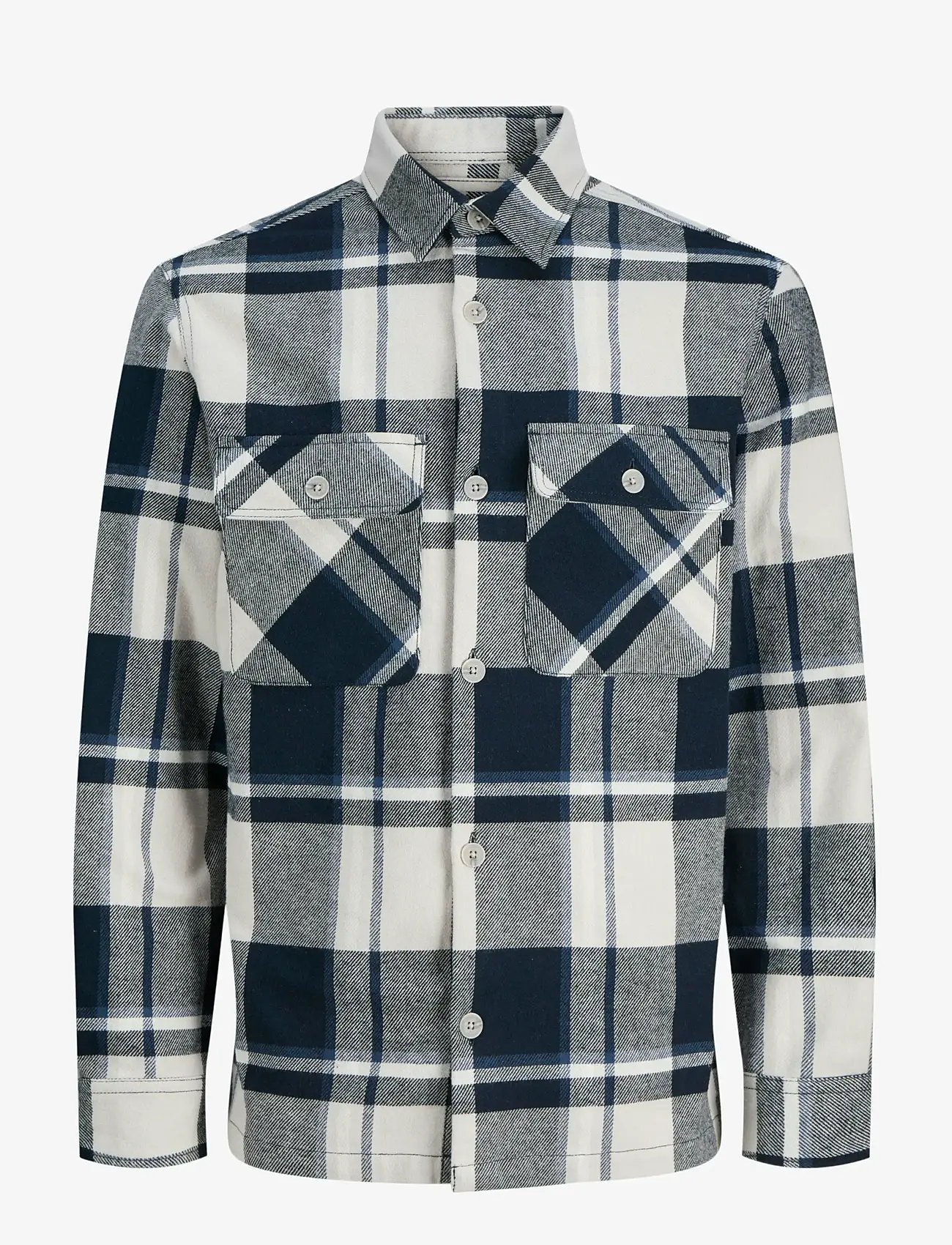 Jack & Jones - JPRRAYLE MELANGE CHECK L/S OVERSHIRT SN - kollektioner - dark navy - 1