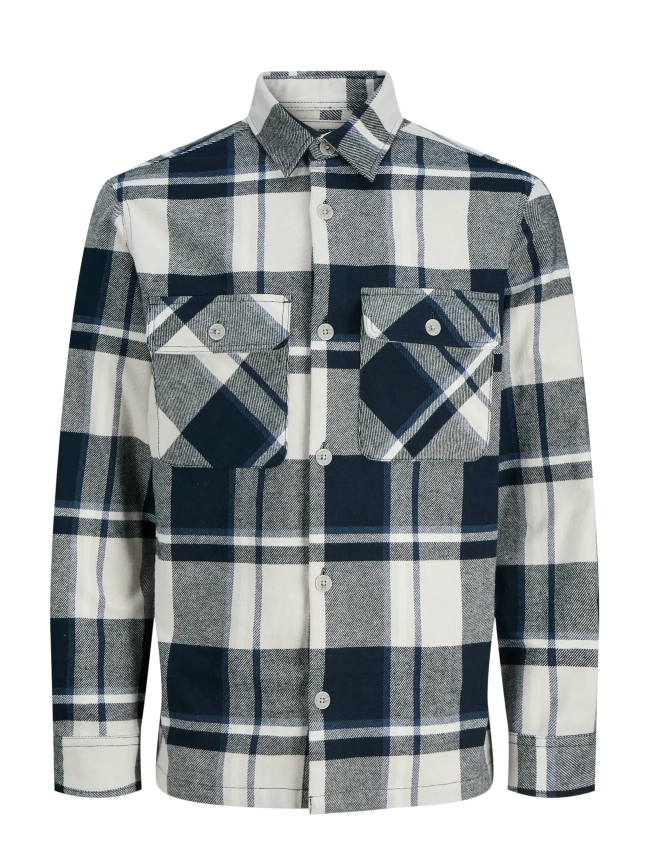 Jack & Jones JPRRAYLE MELANGE CHECK L/S OVERSHIRT SN - Overshirts - DARK NAVY / navy