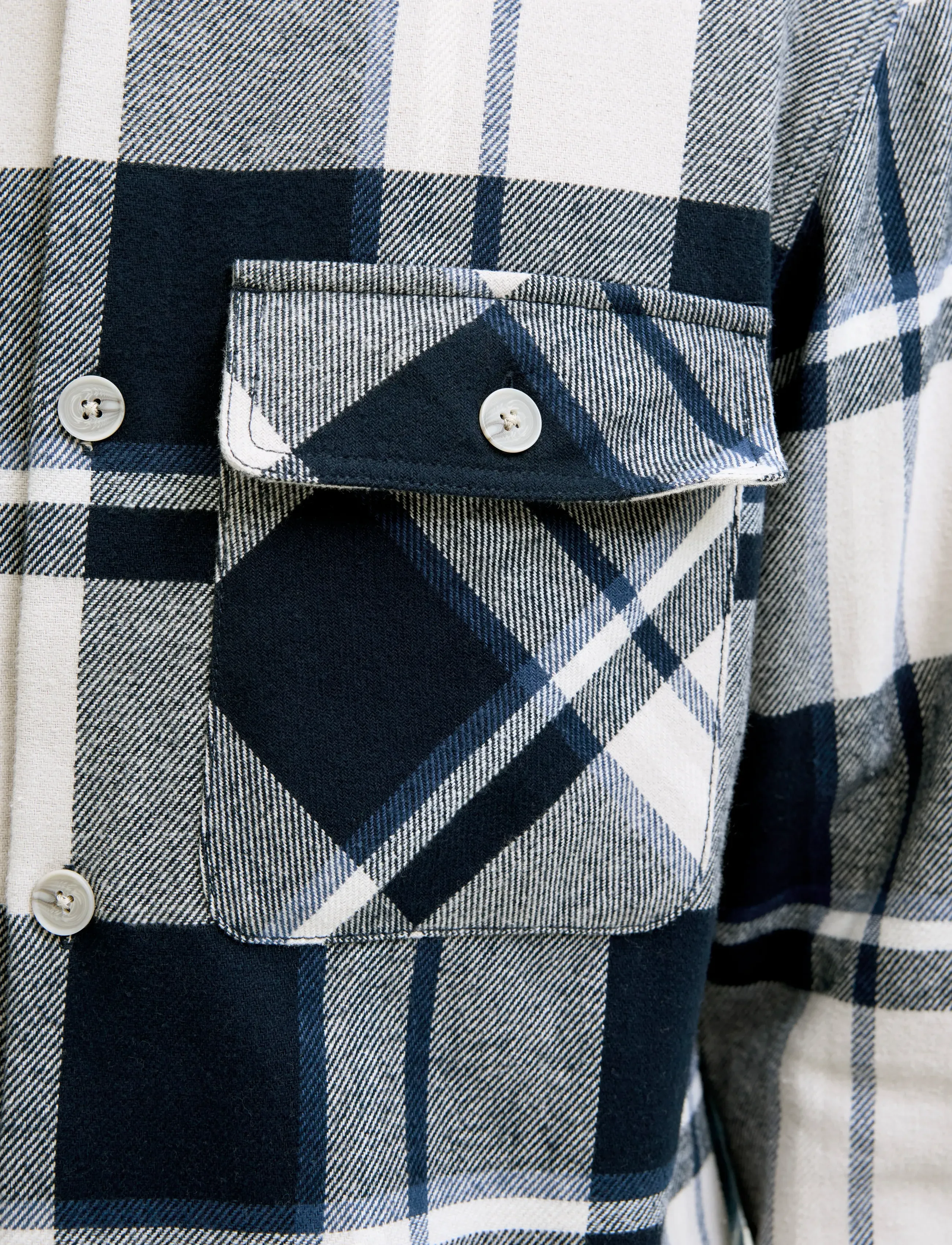 Jack & Jones - JPRRAYLE MELANGE CHECK L/S OVERSHIRT SN - overshirts - dark navy - 5