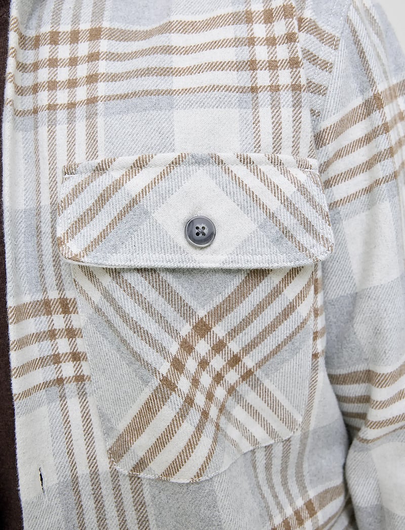 Jack & Jones - JPRRAYLE MELANGE CHECK L/S OVERSHIRT SN - kollektioner - ermine - 5