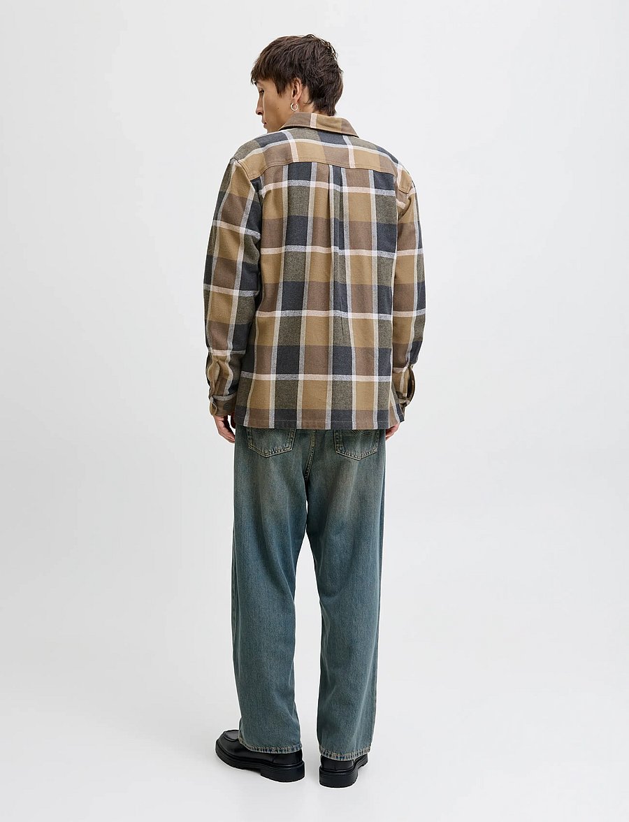 Jack & Jones - JPRRAYLE MELANGE CHECK L/S OVERSHIRT SN - kollektioner - malt ball - 2