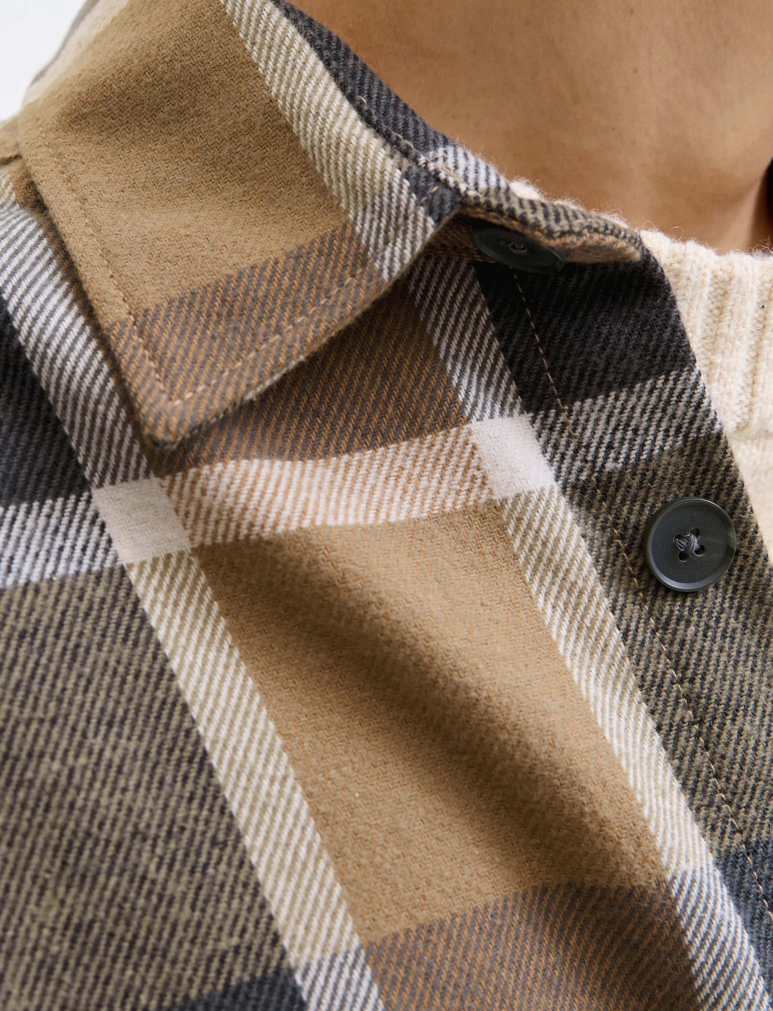 Jack & Jones - JPRRAYLE MELANGE CHECK L/S OVERSHIRT SN - collections - malt ball - 4