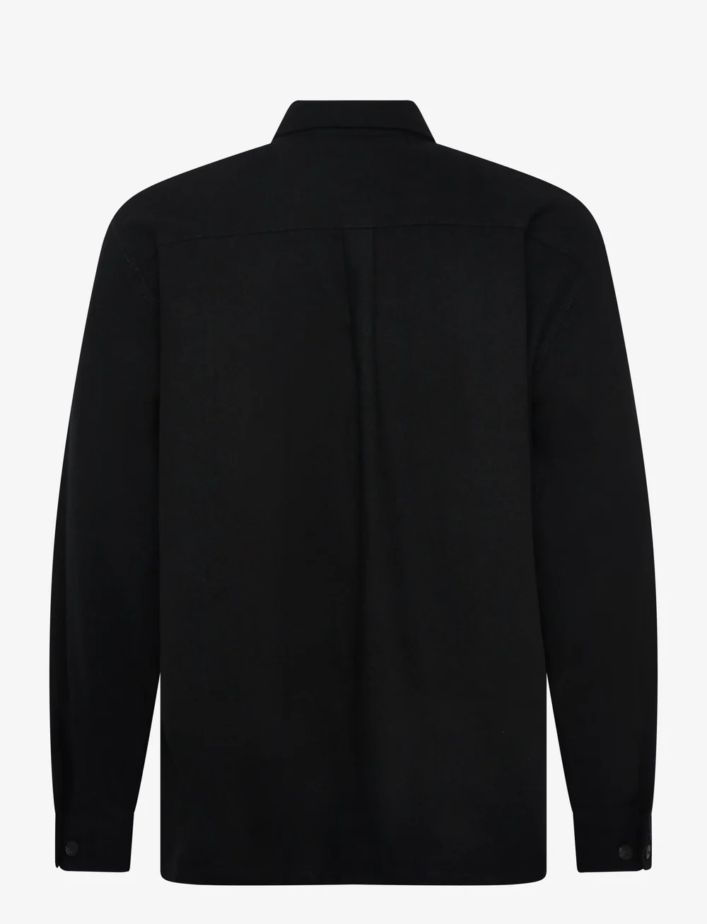 Jack & Jones - JPRRAYLE MELANGE SOLID L/S OVERSHIRT SN - kollektioner - black beauty - 1