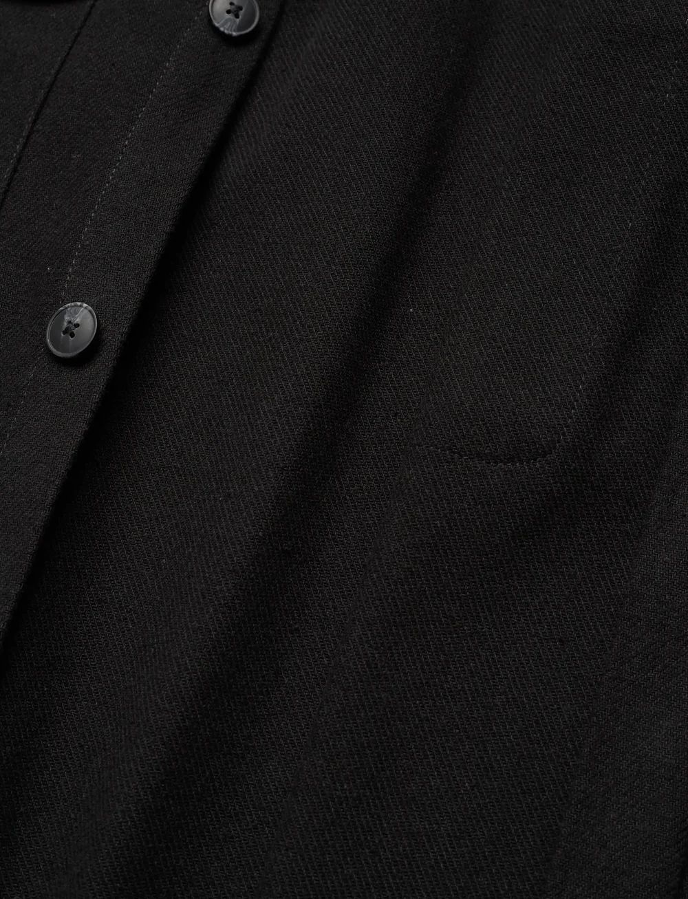 Jack & Jones - JPRRAYLE MELANGE SOLID L/S OVERSHIRT SN - kollektioner - black beauty - 3