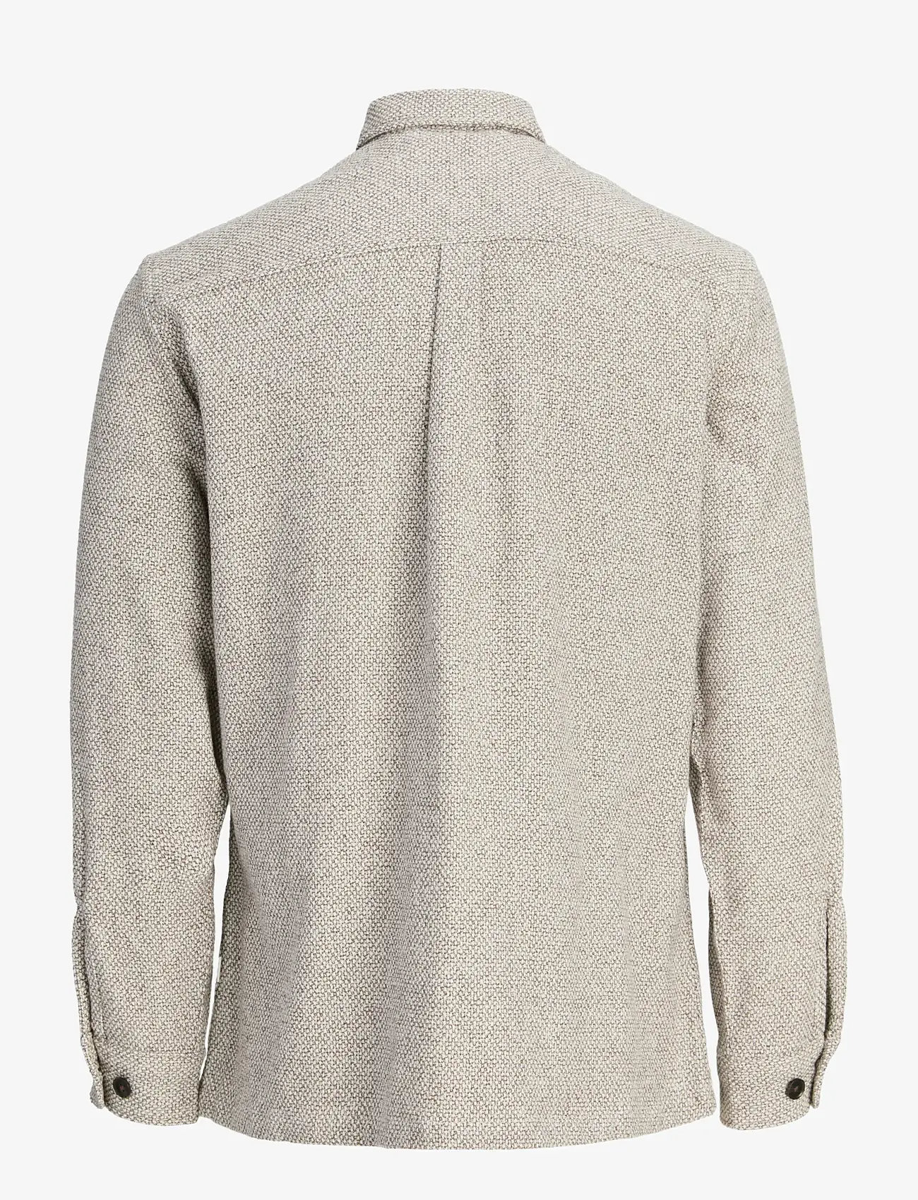 Jack & Jones - JPRRAYLE MELANGE SOLID L/S OVERSHIRT SN - kolleksjoner - ermine - 2