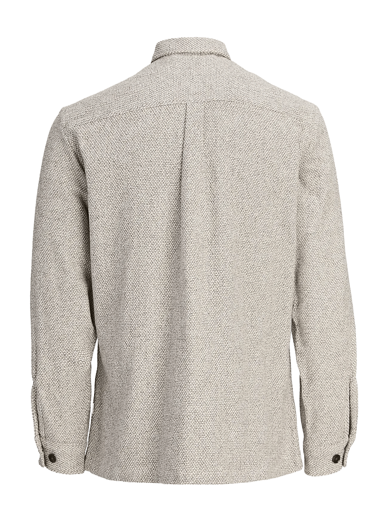 Jack & Jones - JPRRAYLE MELANGE SOLID L/S OVERSHIRT SN - kolleksjoner - ermine - 2