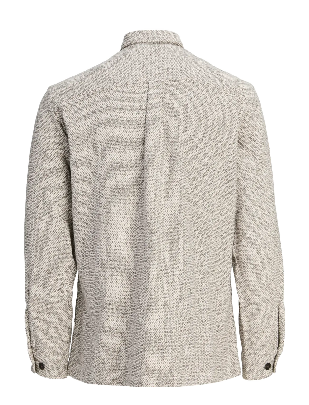 Jack & Jones - JPRRAYLE MELANGE SOLID L/S OVERSHIRT SN - mehed - ermine - 2