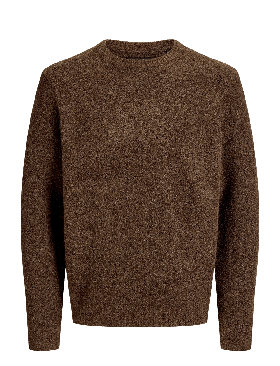 Jack & Jones - JPRBLASIMON SOUFFLE KNIT CREW NECK SN - rundhals - chocolate torte - 0