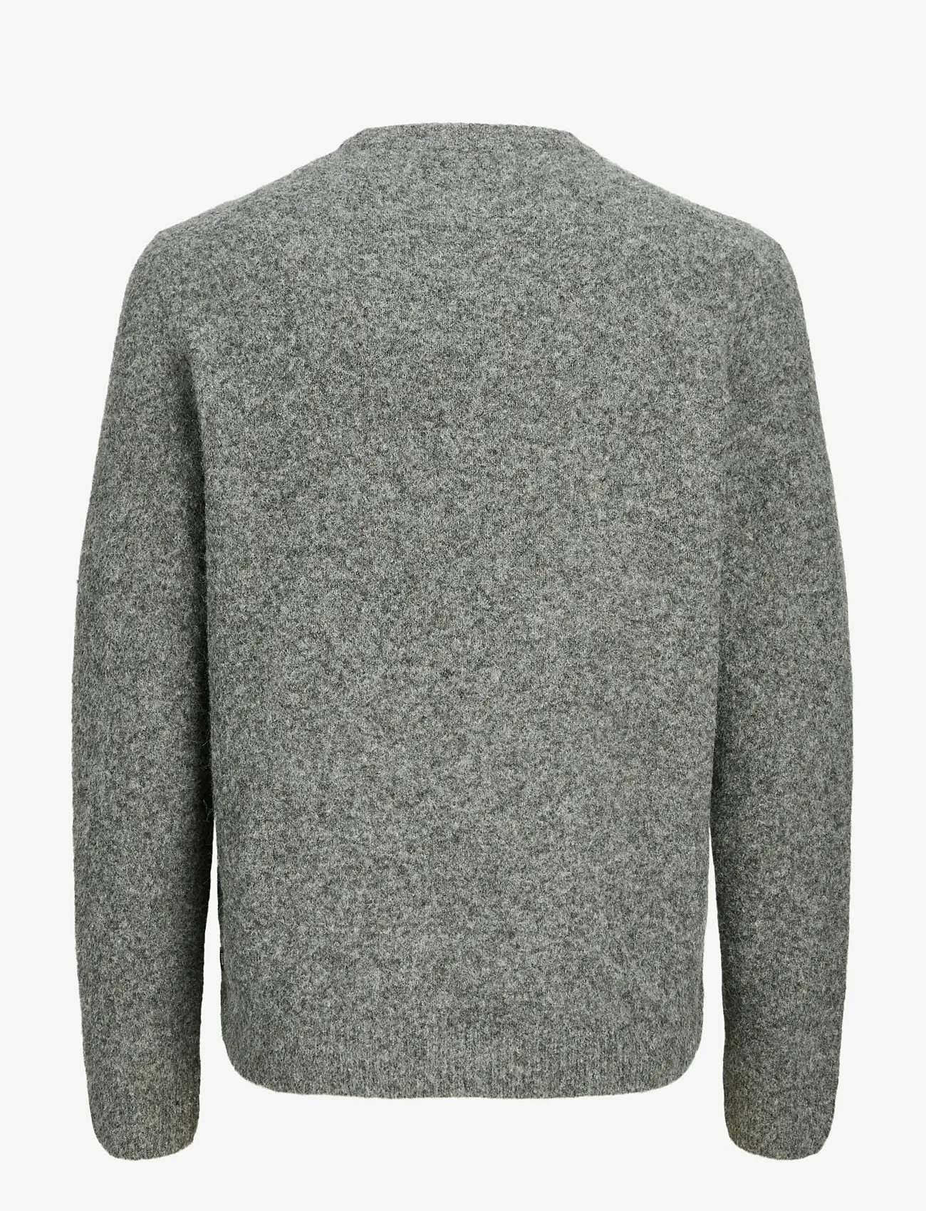 Jack & Jones - JPRBLASIMON SOUFFLE KNIT CREW NECK - round necks - medium grey melange - 2