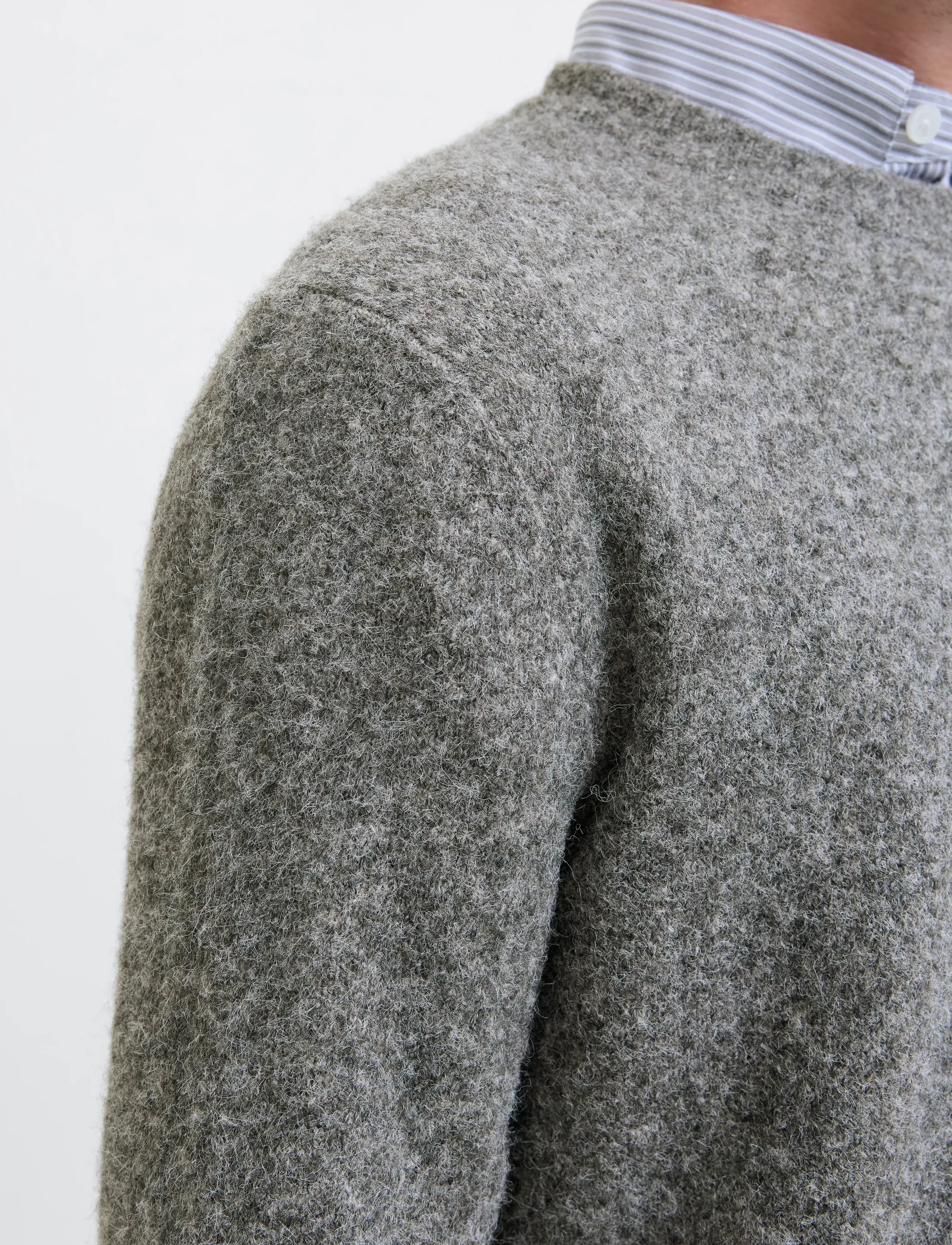 Jack & Jones - JPRBLASIMON SOUFFLE KNIT CREW NECK - rundhals - medium grey melange - 4
