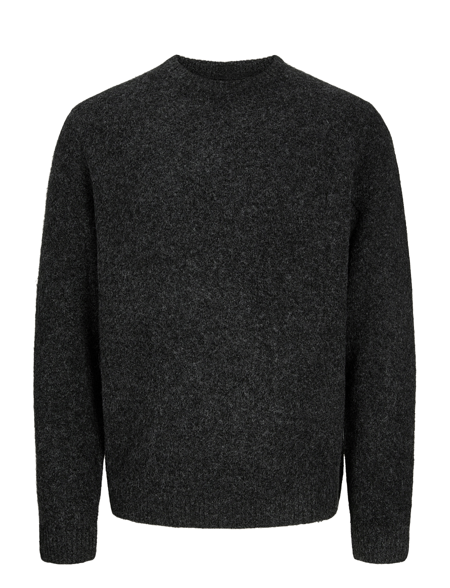 Jack & Jones - JPRBLASIMON SOUFFLE KNIT CREW NECK SN - rundhals - medium grey melange - 0