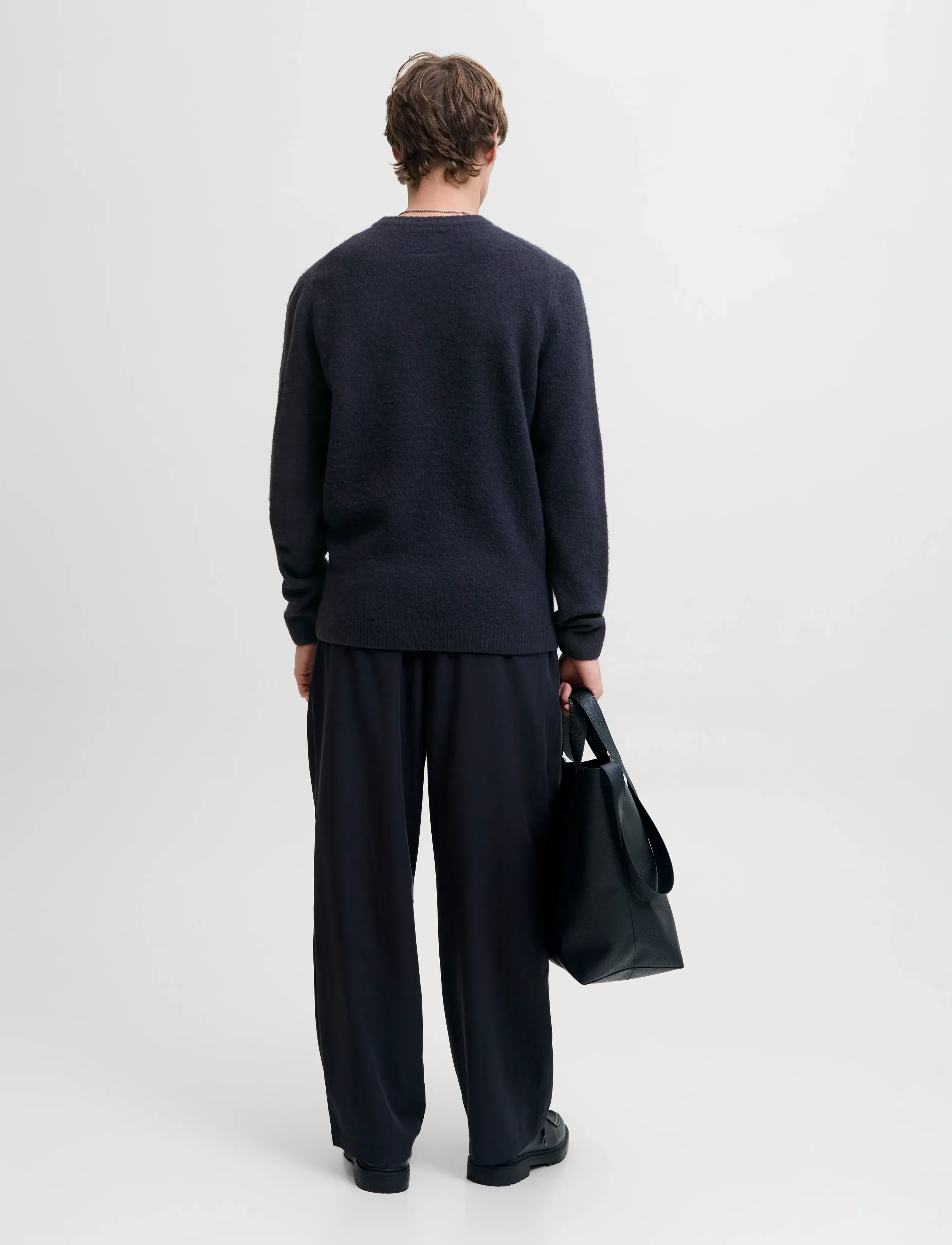 Jack & Jones - JPRBLASIMON SOUFFLE KNIT CREW NECK SN - Ümmarguse kaelusega kudumid - night sky - 2