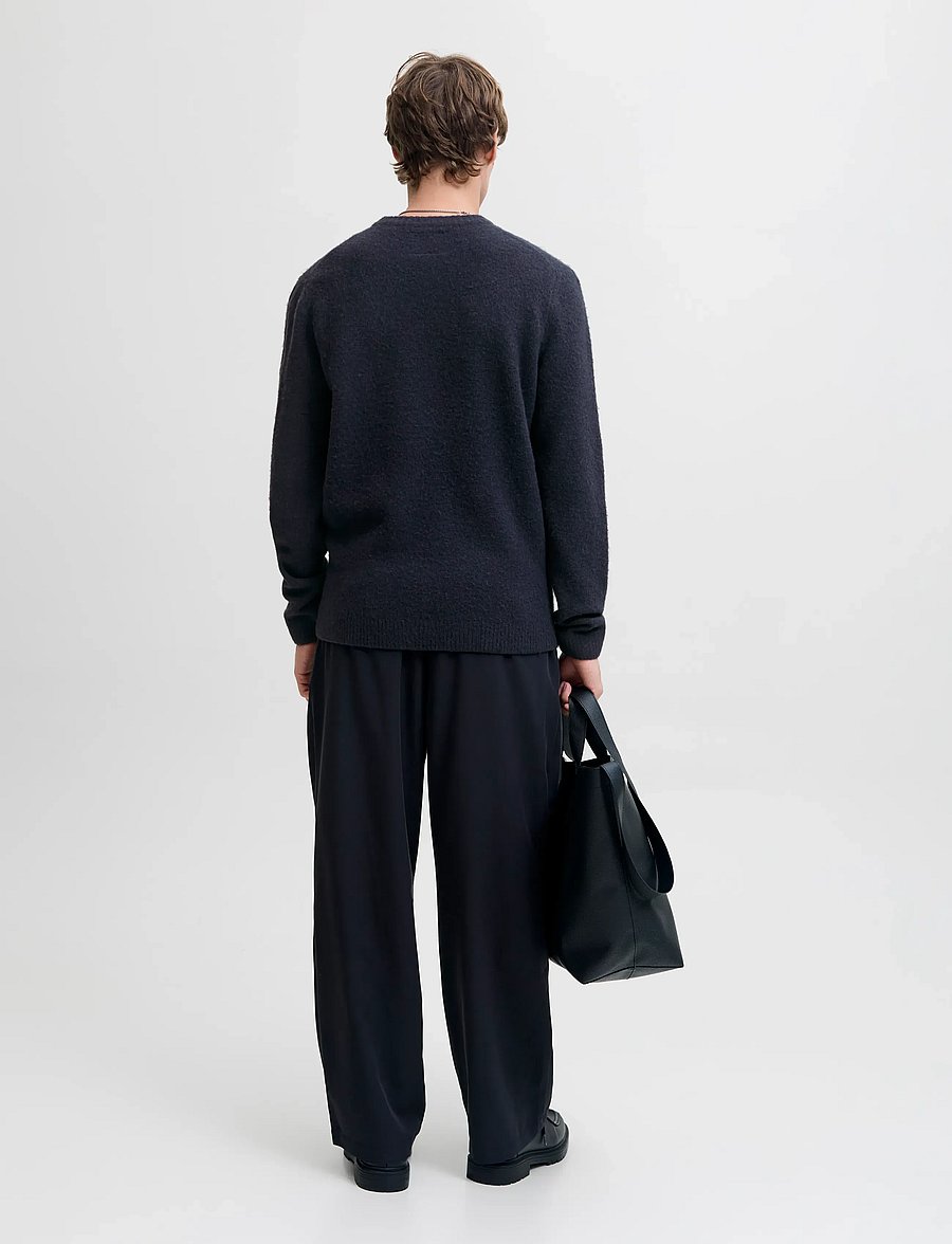 Jack & Jones - JPRBLASIMON SOUFFLE KNIT CREW NECK SN - Ümmarguse kaelusega kudumid - night sky - 2