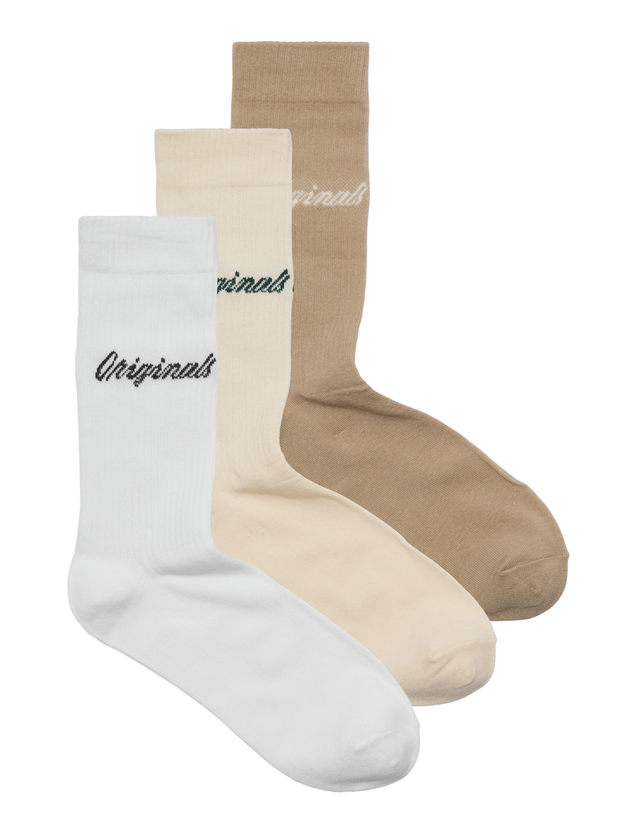 Jack & Jones JACNORREBRO TENNIS SOCKS 3 PACK - Strumpor - ANTIQUE WHITE / cream