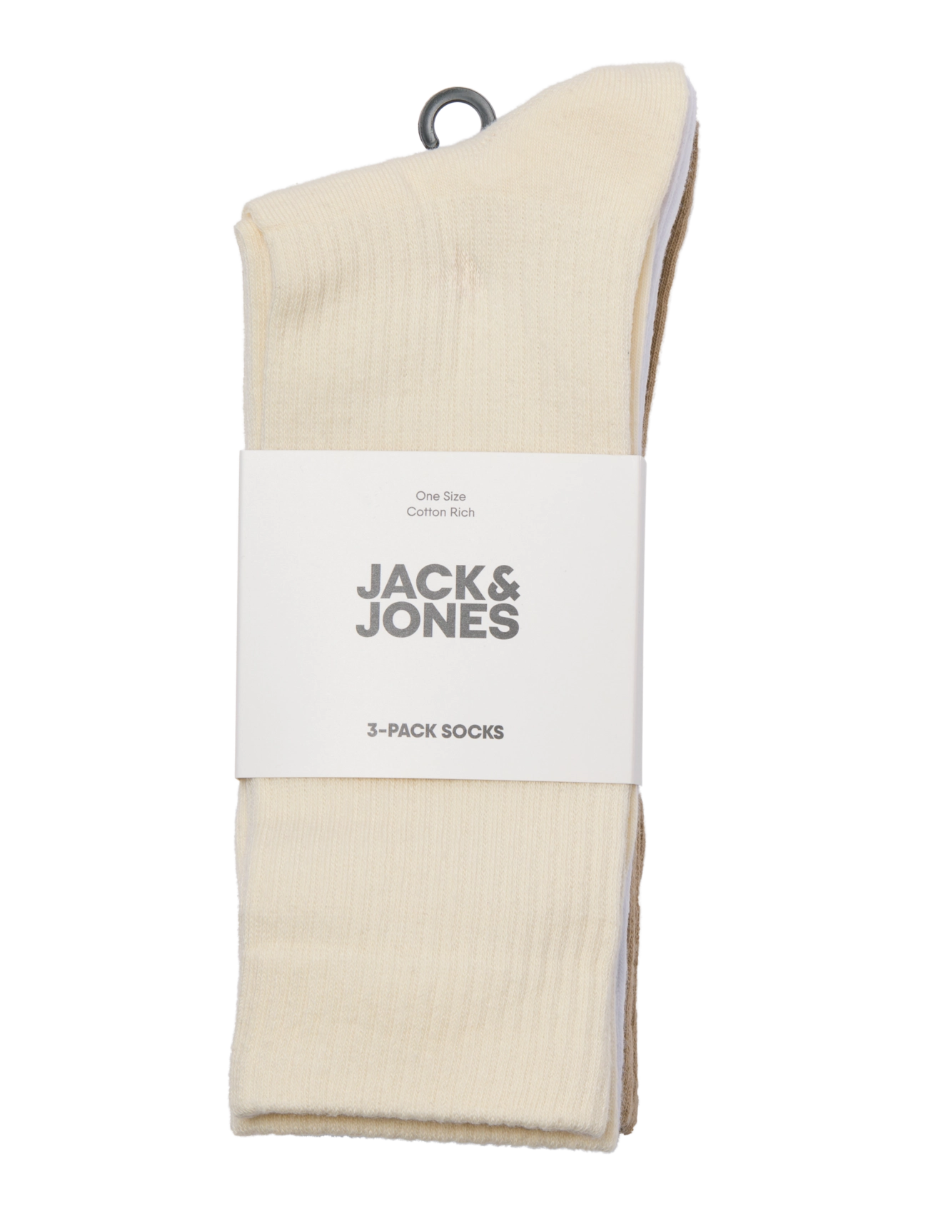 Jack & Jones - JACNORREBRO TENNIS SOCKS 3 PACK - antique white - 1