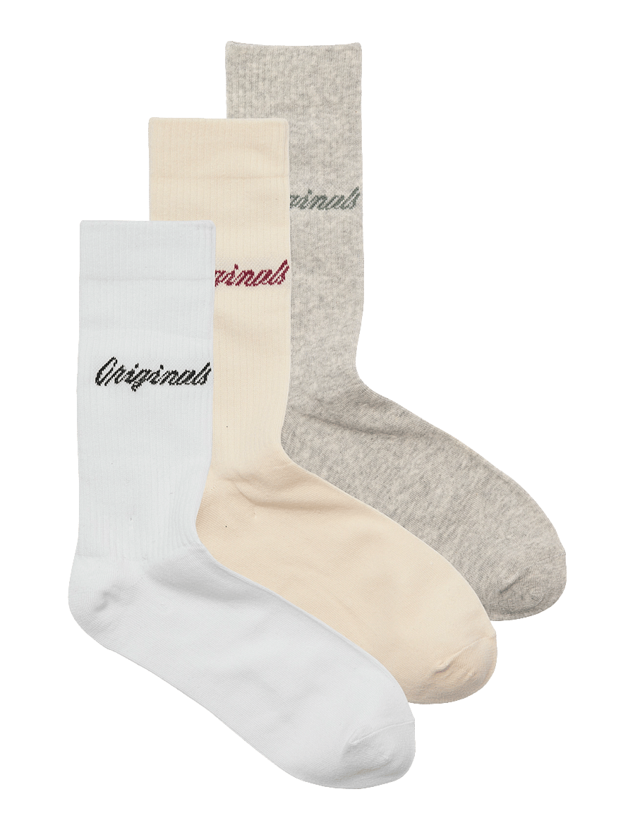 Jack & Jones - JACNORREBRO TENNIS SOCKS 3 PACK - tennissocken - white - 0