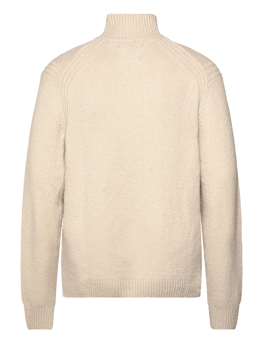Jack & Jones - JCOPOINT KNIT BOUCLE BF PACK - pullover mit halbem reißverschluss - rainy day - 1