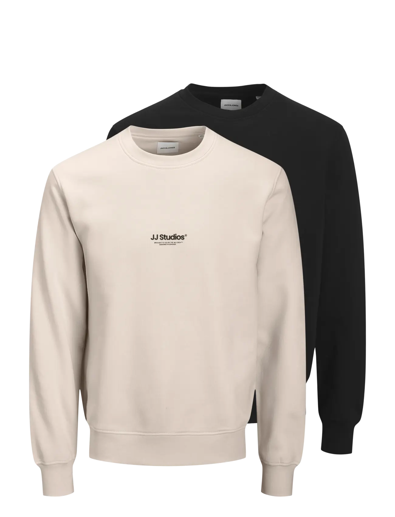 Jack & Jones - JJESOHO SWEAT CREW NECK 2PK MP - kollektioner - black - 1