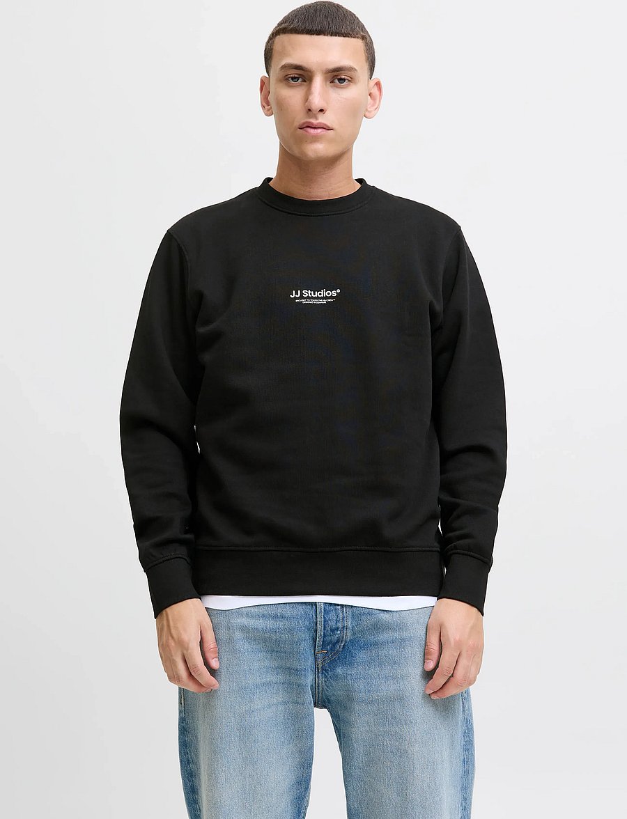 Jack & Jones - JJESOHO SWEAT CREW NECK 2PK MP - kollektioner - black - 4