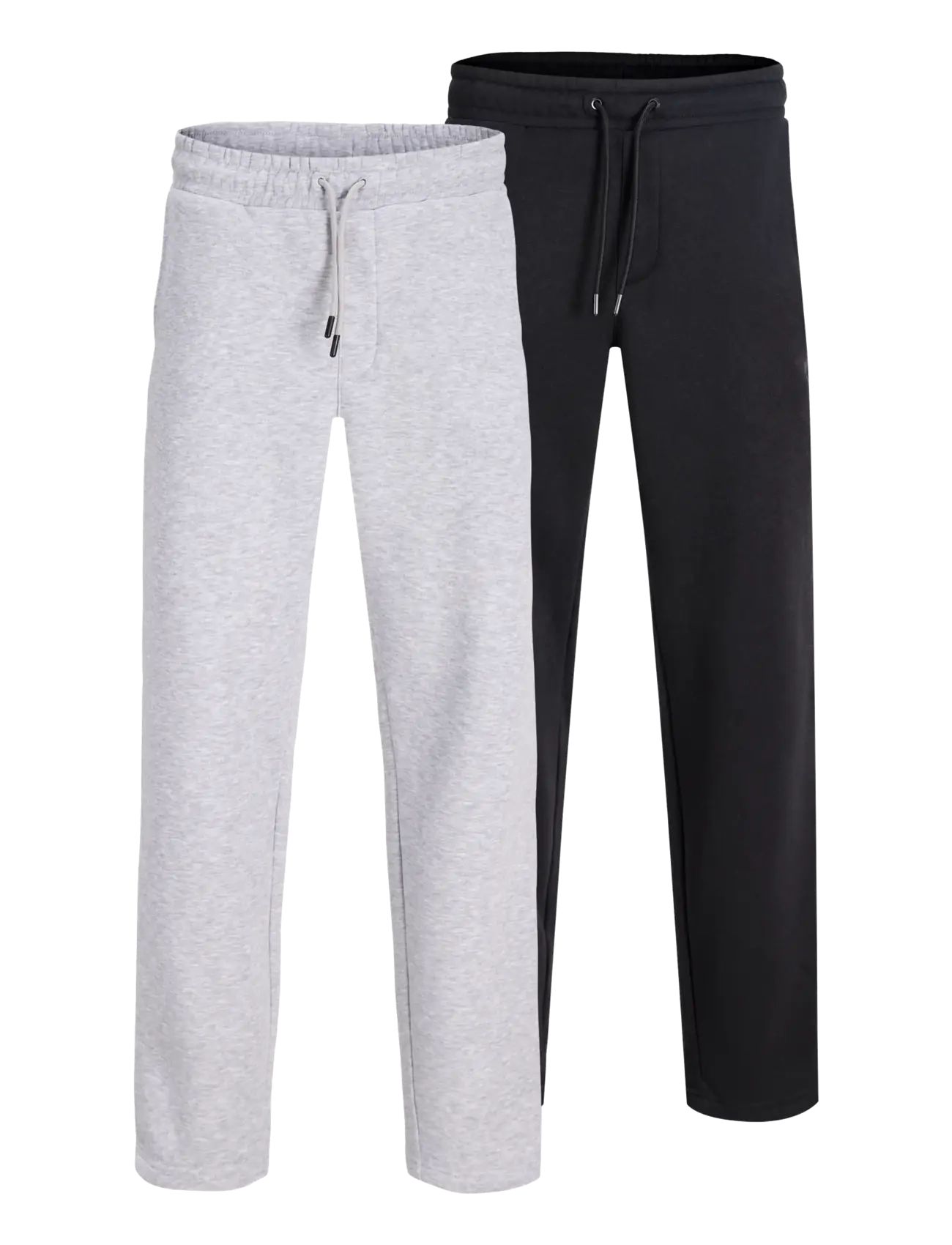 Jack & Jones - JPSTKANE BRADLEY UNCUFFED SWT PANT 2PKMP - kollektioner - light grey melange - 1