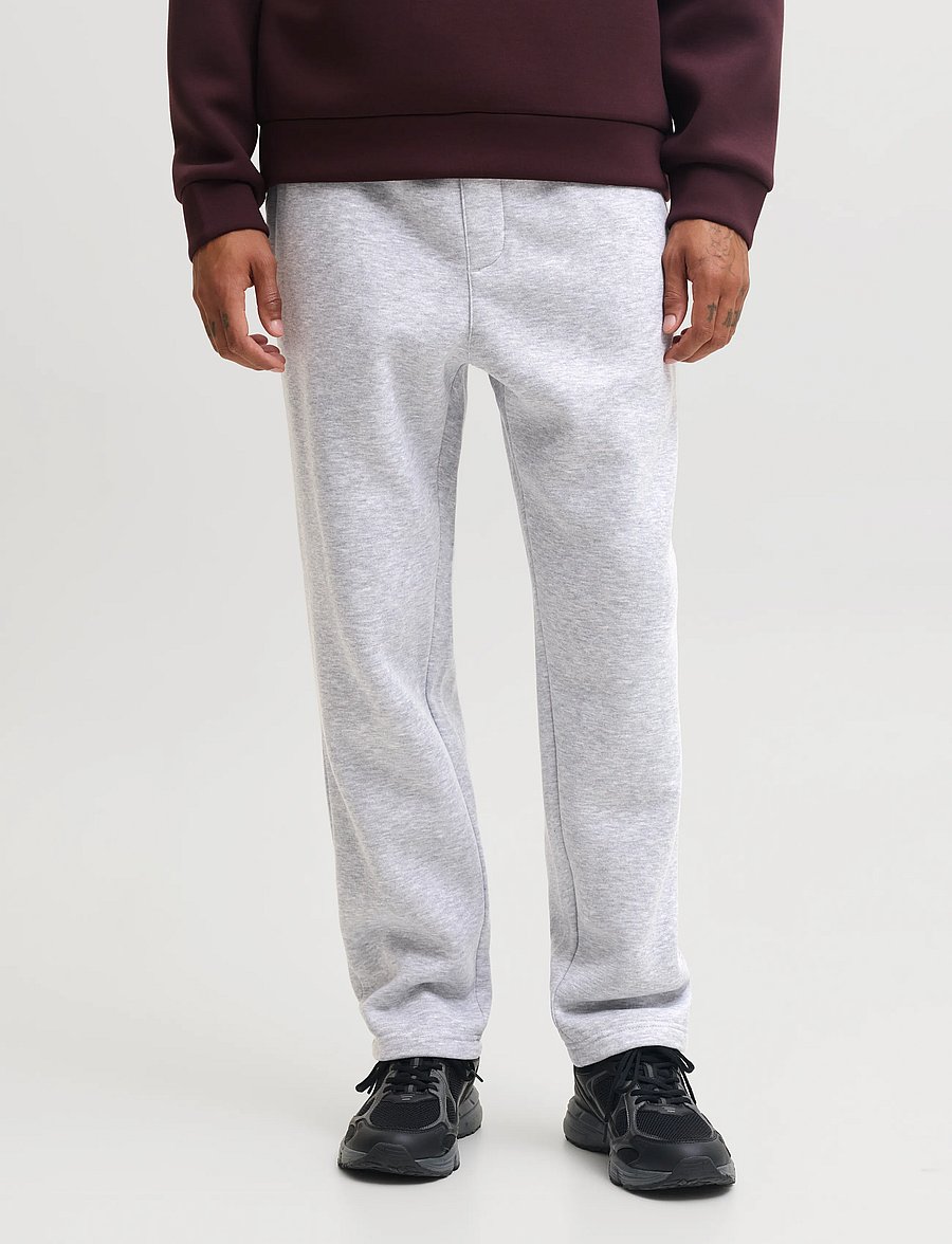 Jack & Jones - JPSTKANE BRADLEY UNCUFFED SWT PANT 2PKMP - kollektionen - light grey melange - 0
