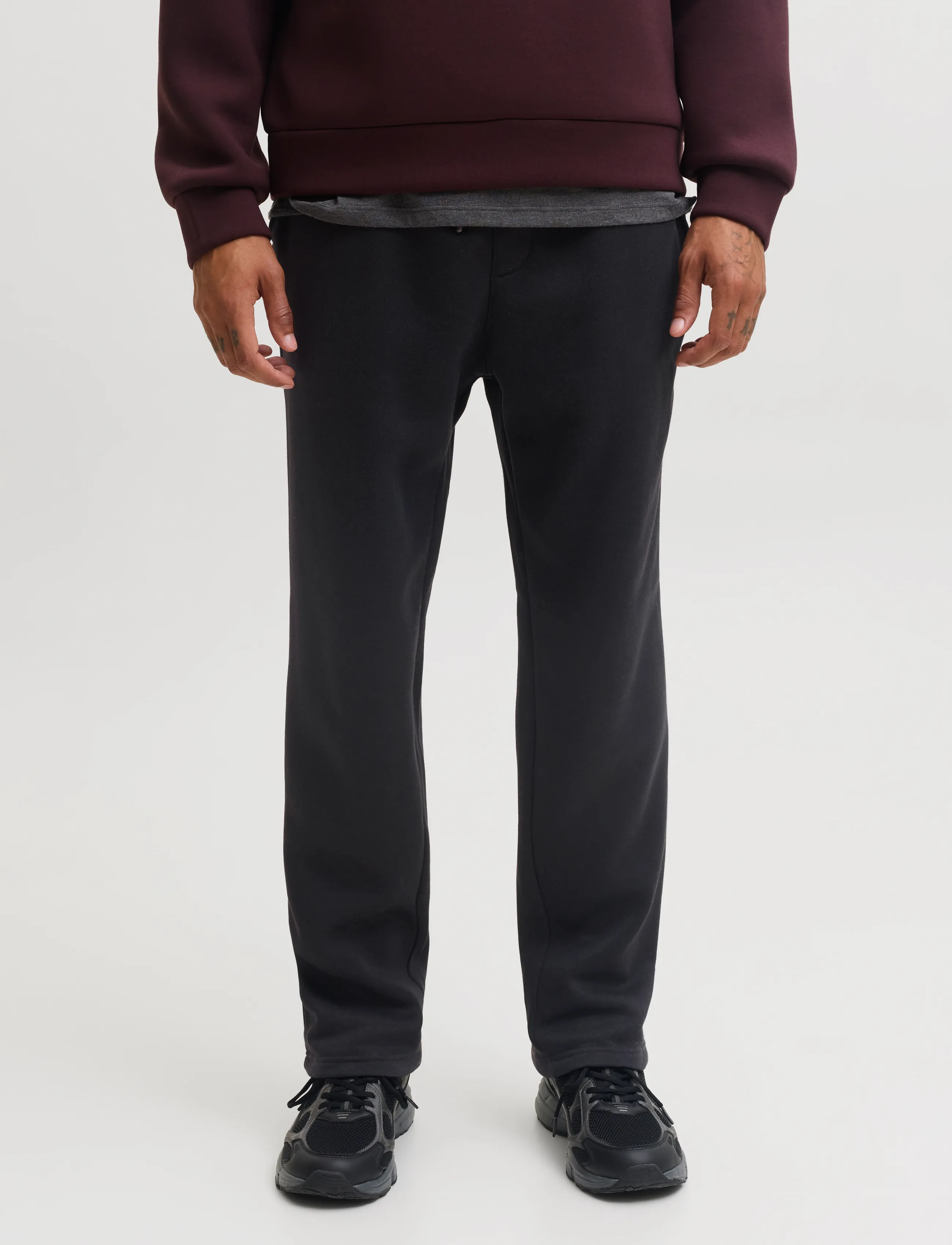 Jack & Jones - JPSTKANE BRADLEY UNCUFFED SWT PANT 2PKMP - kollektioner - light grey melange - 5