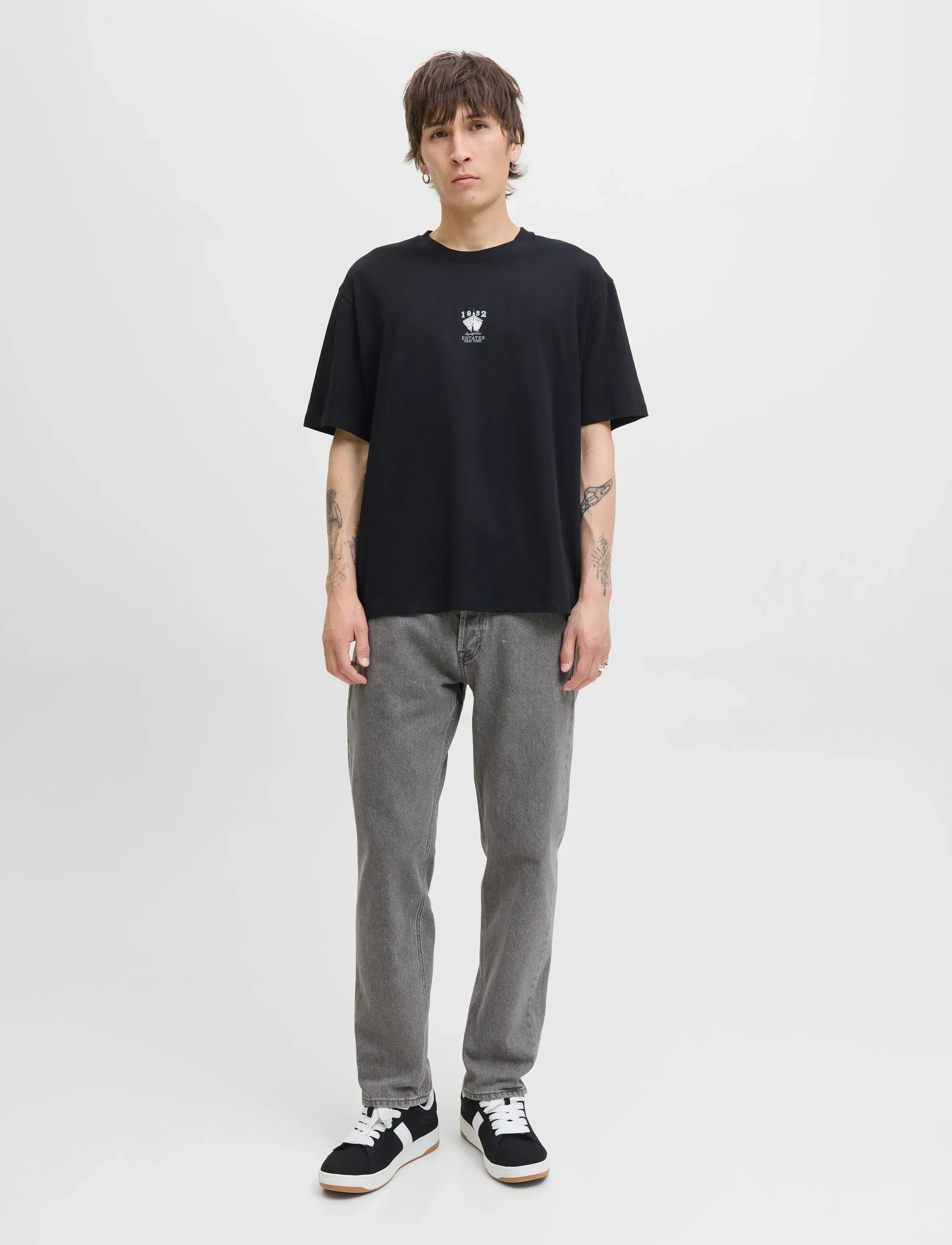 Jack & Jones - JJICHRIS JJORIGINAL SQ 067 NOOS - loose jeans - grey denim - 4