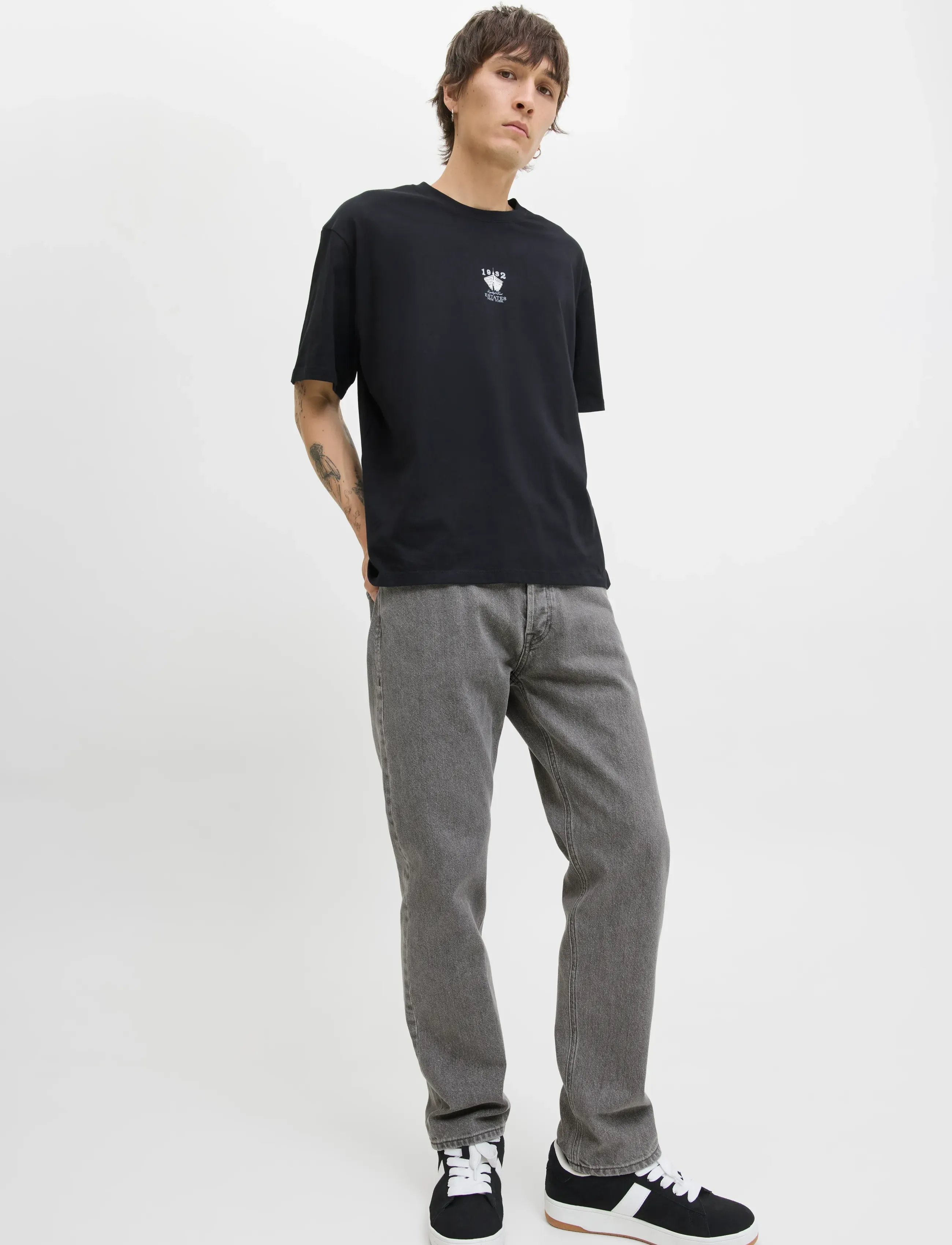 Jack & Jones - JJICHRIS JJORIGINAL SQ 067 NOOS - loose jeans - grey denim - 5