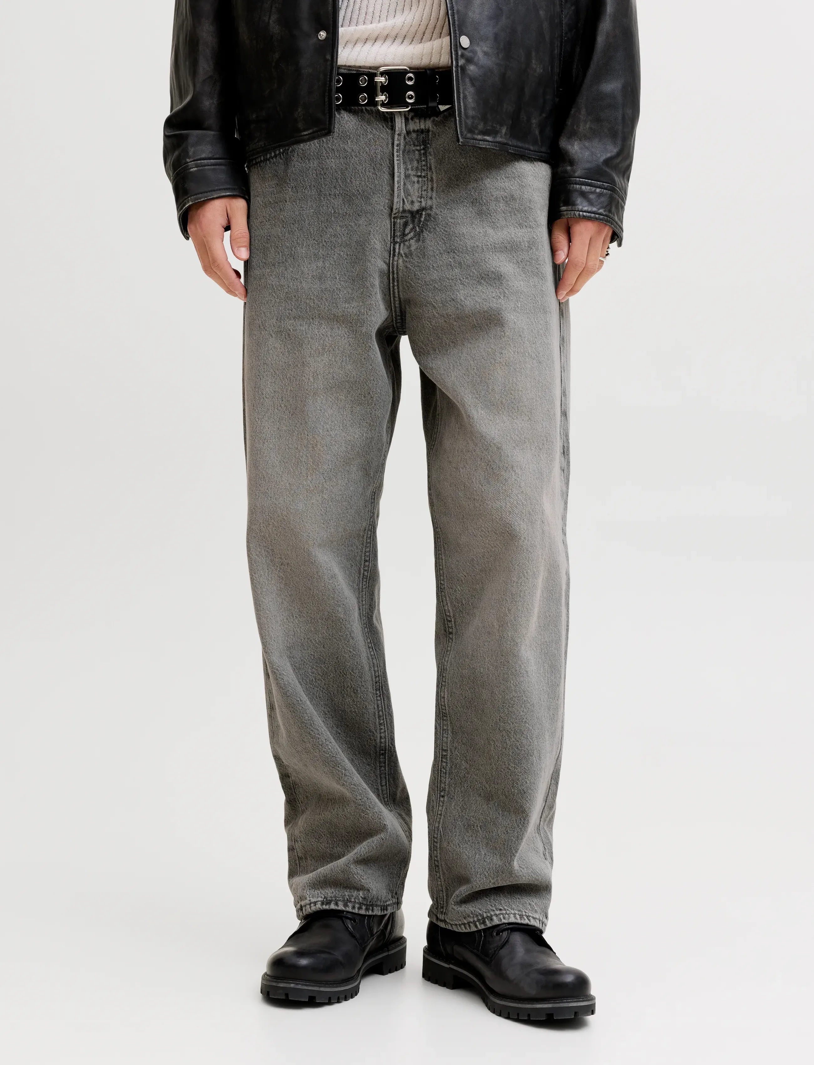 Jack & Jones JJIALEX JJORIGINAL NS 336 BF - Teksariided - BLACK DENIM / grey