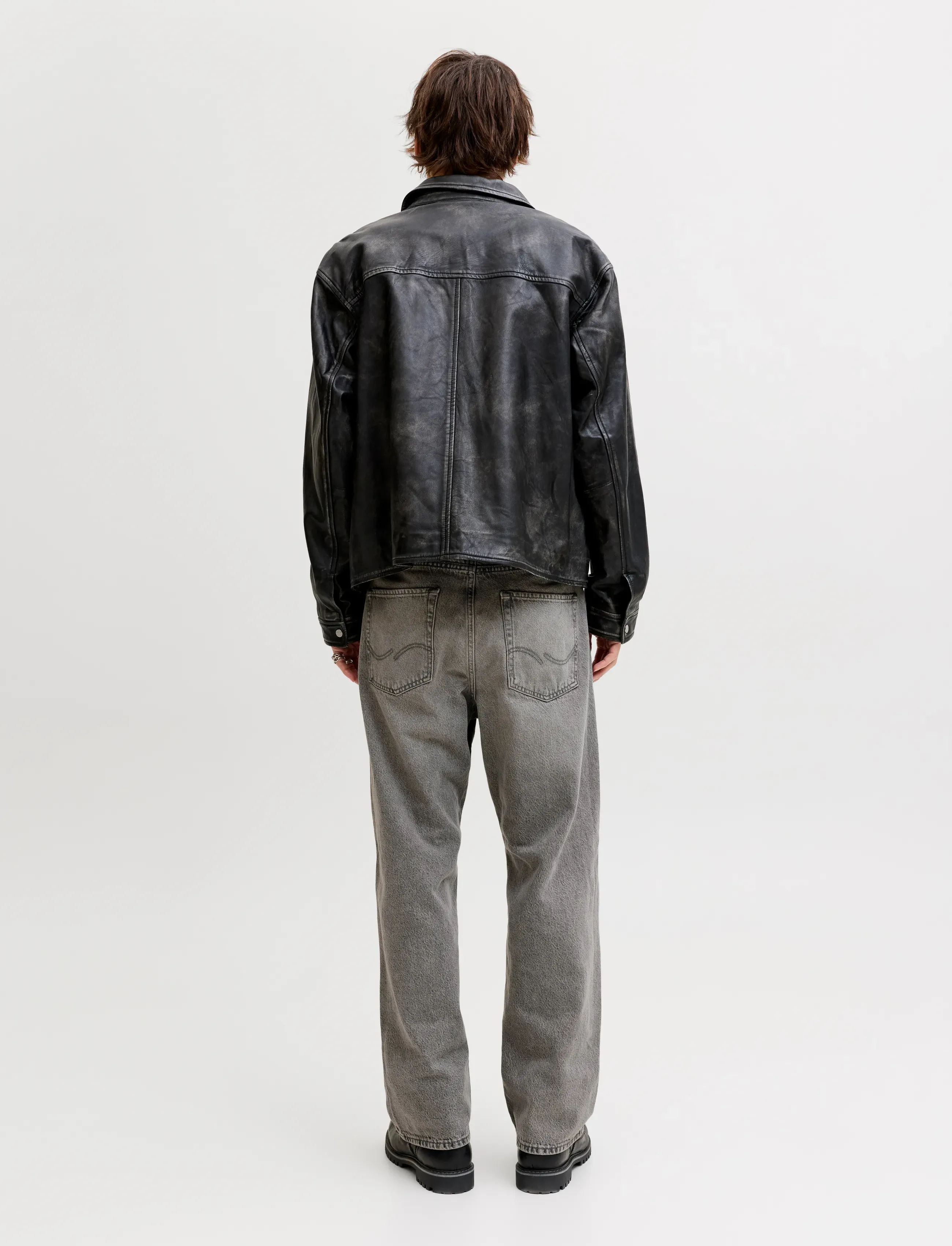 Jack & Jones - JJIALEX JJORIGINAL NS 336 BF - loose jeans - black denim - 3