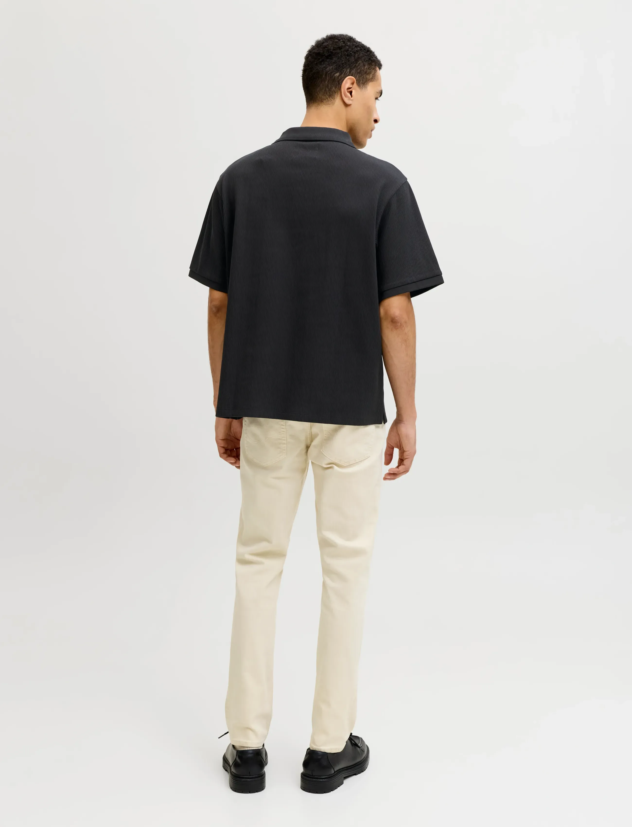 JACK & JONES Jjeharrison Structure Polo Ss Ln pikéer herr – bild 2