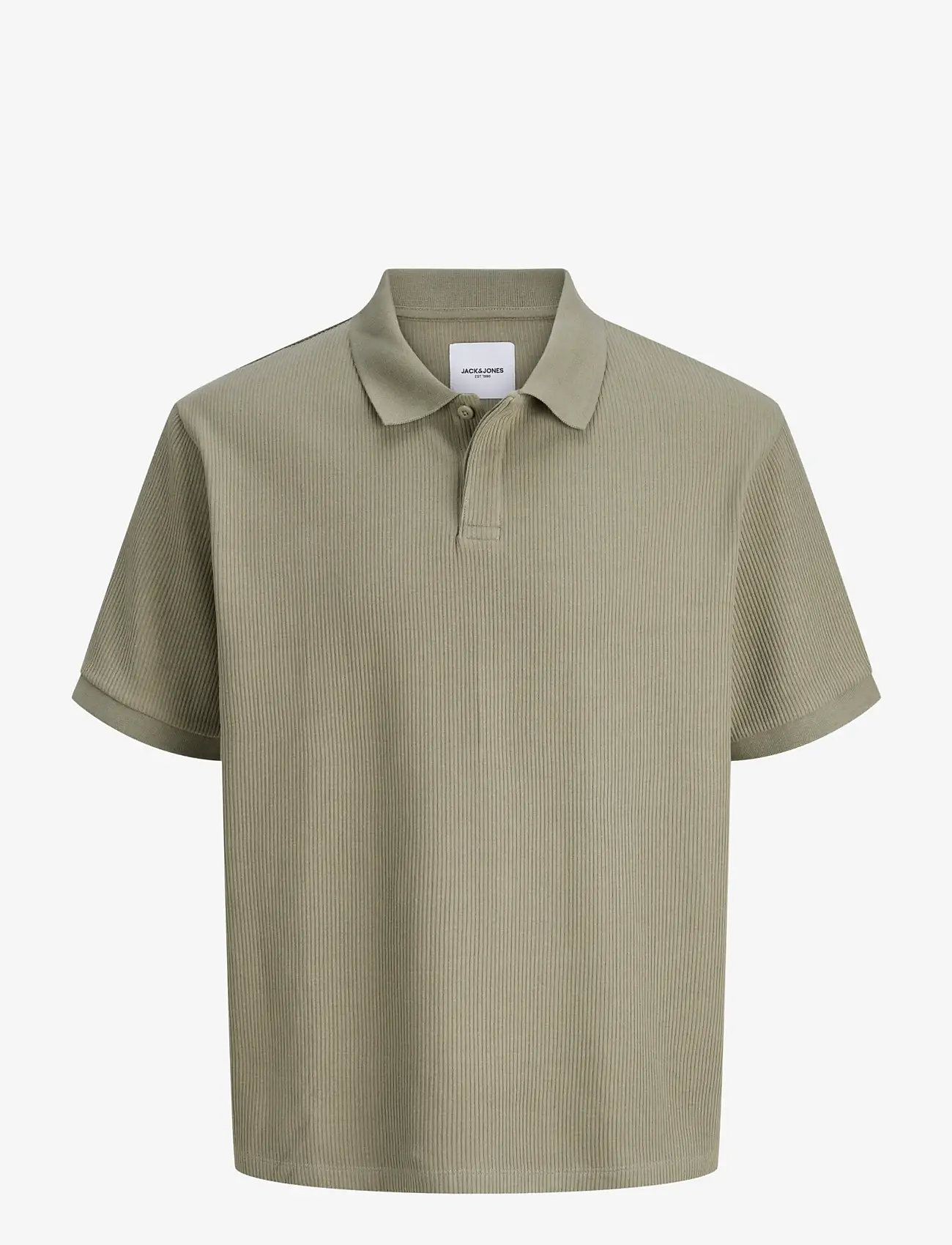 Jack & Jones - JJEHARRISON STRUCTURE POLO SS LN - kortärmade pikéer - vetiver - 1