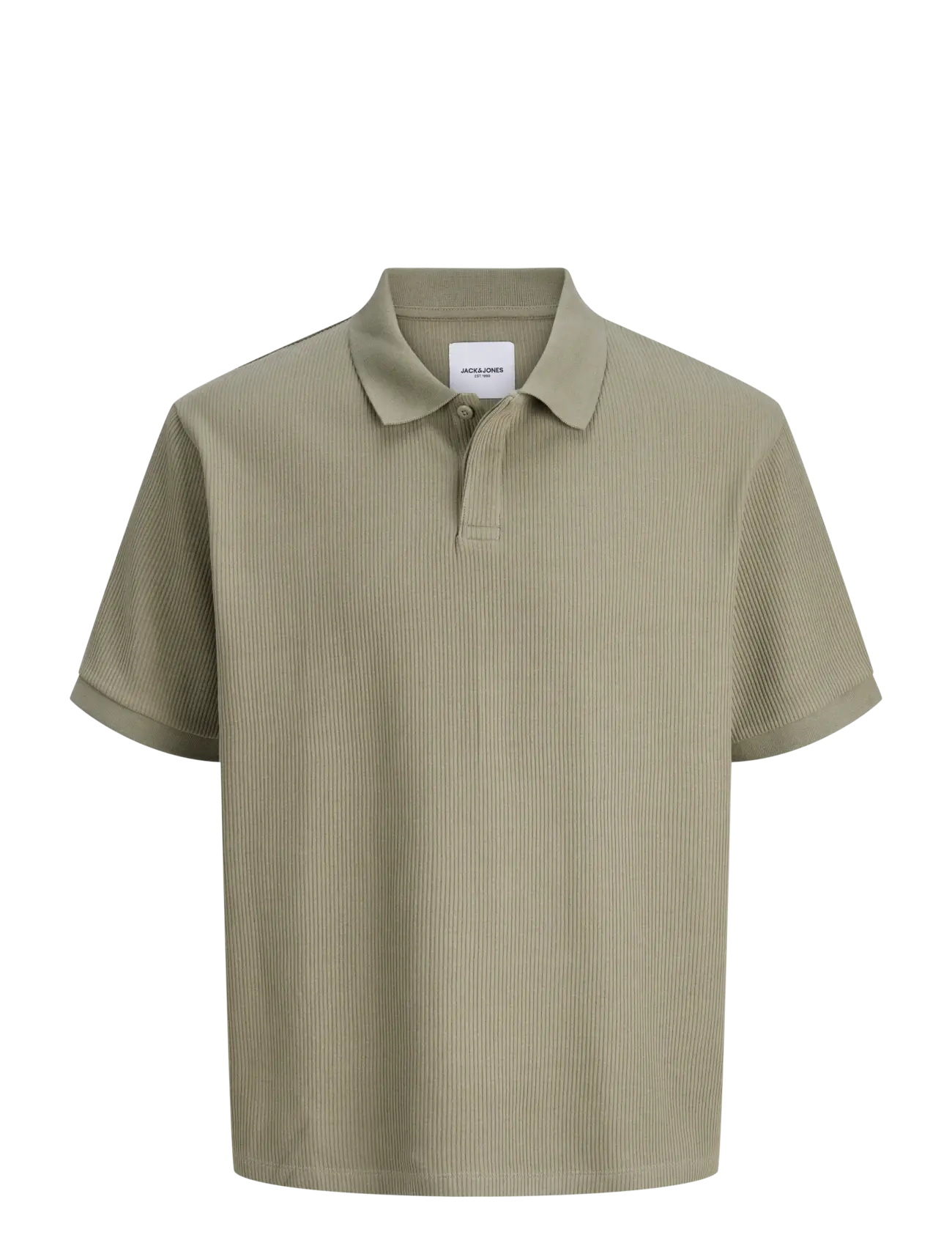 Jack & Jones JJEHARRISON STRUCTURE POLO SS LN - Poloer - VETIVER / khaki/green
