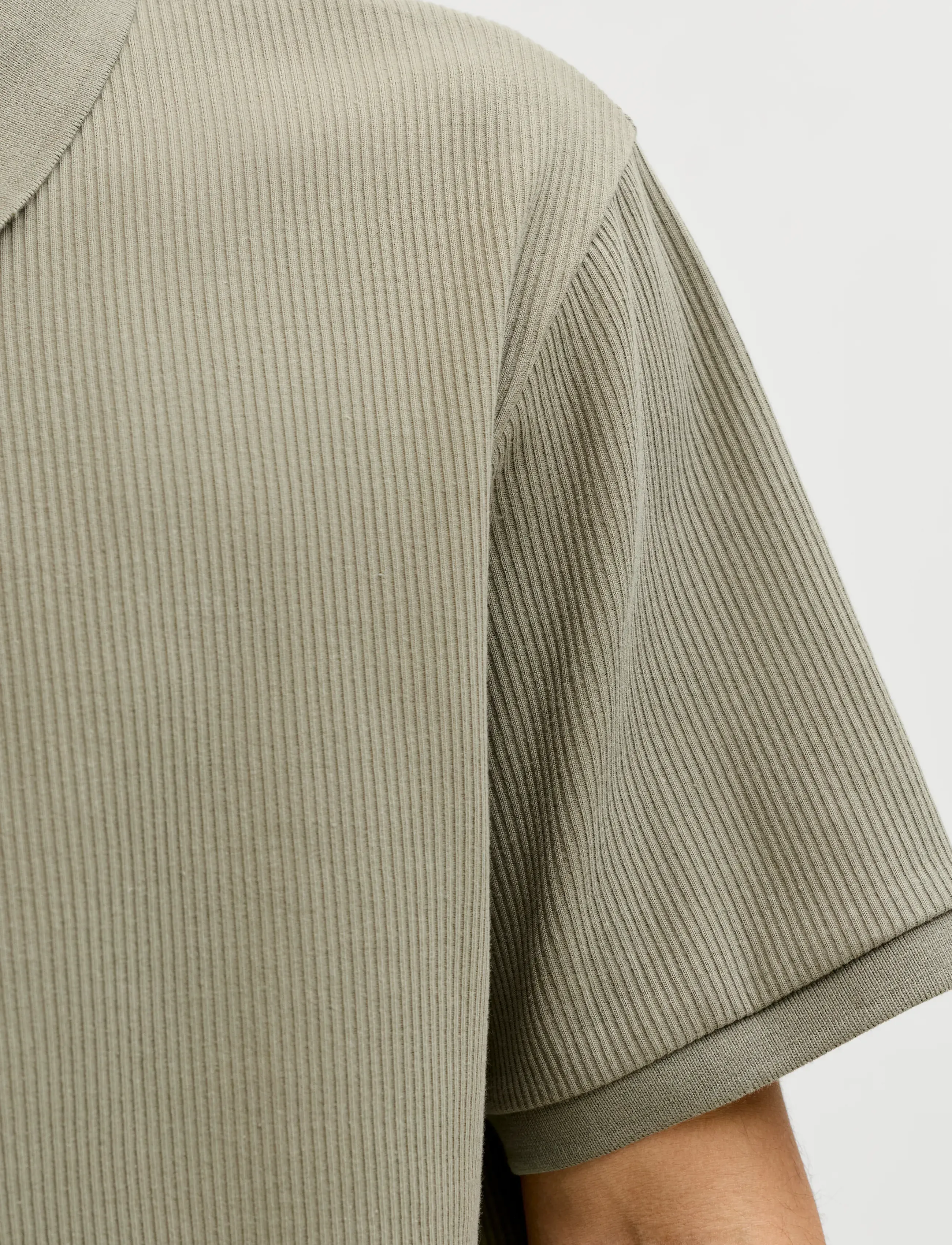 Jack & Jones - JJEHARRISON STRUCTURE POLO SS LN - lowest prices - vetiver - 4