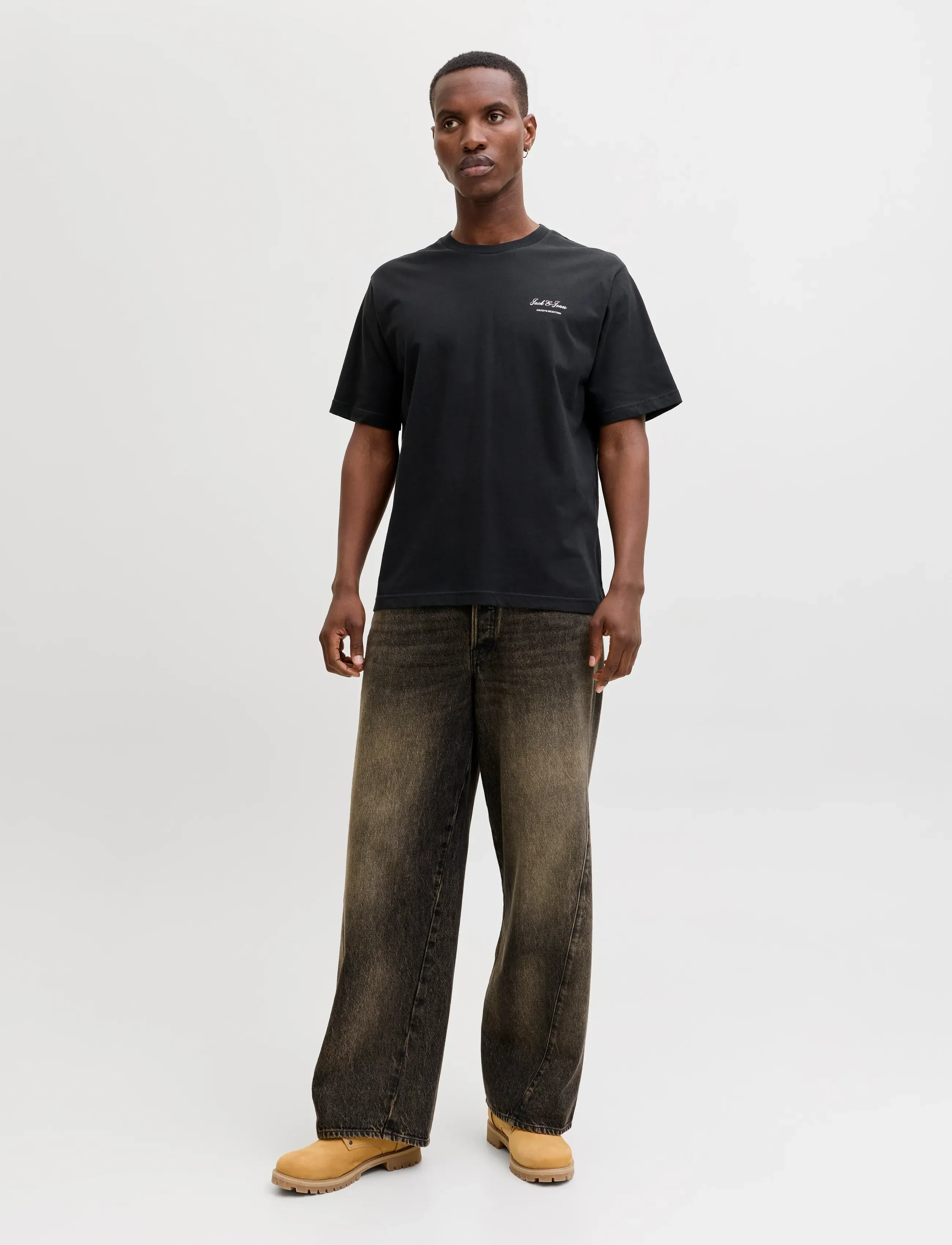 Jack & Jones - JJEARCHIVE GRAPHIC TEE SS O-NECK NOOS - short-sleeved t-shirts - black - 3