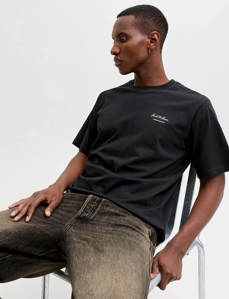 Jack & Jones - JJEARCHIVE GRAPHIC TEE SS O-NECK NOOS - kortærmede t-shirts - black - 5