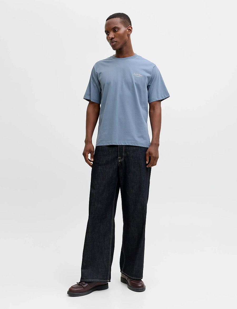 Jack & Jones - JJEARCHIVE GRAPHIC TEE SS O-NECK NOOS - kortærmede t-shirts - blue mirage - 4