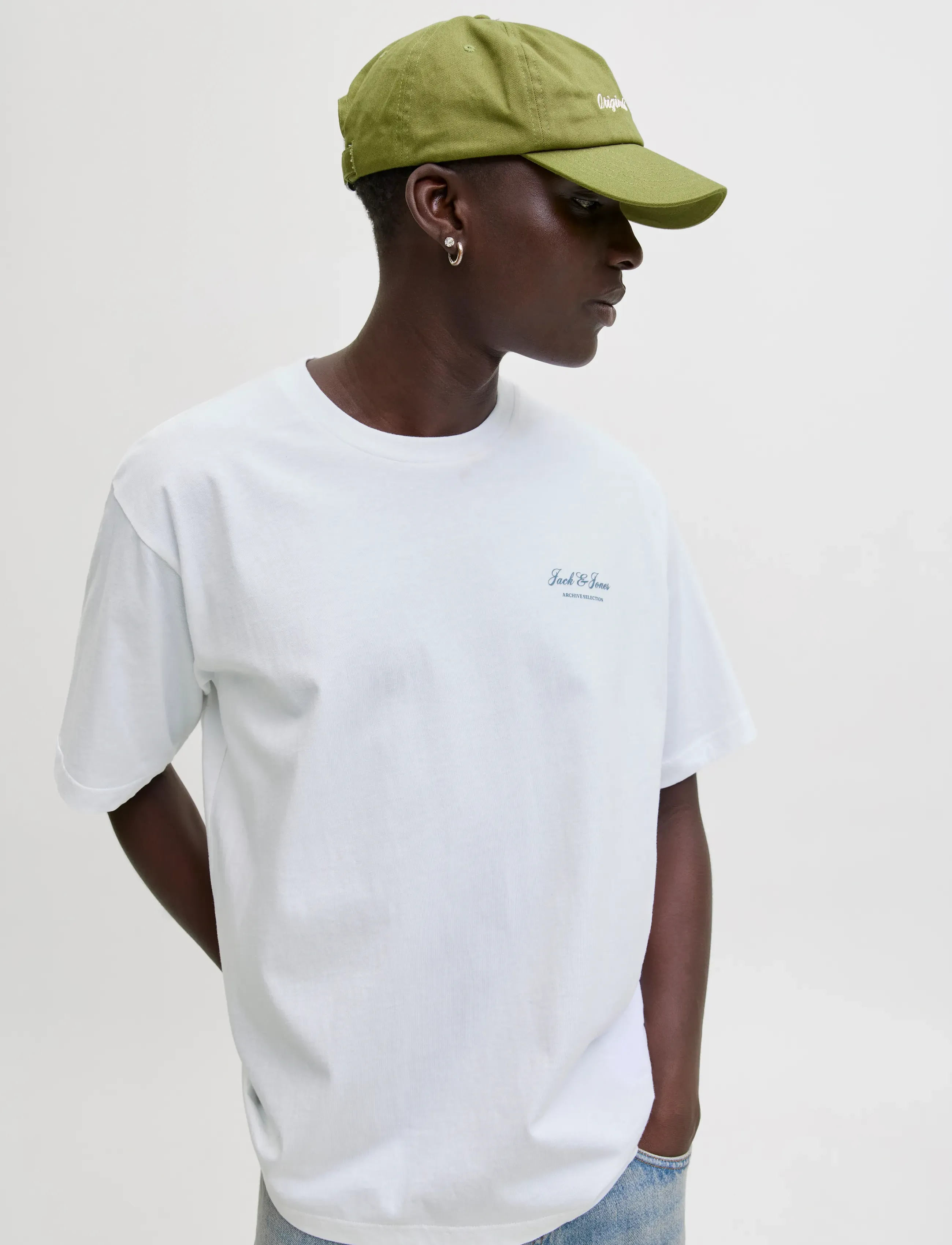 Jack & Jones - JJEARCHIVE GRAPHIC TEE SS O-NECK NOOS - lühikeste varrukatega t-särgid - bright white - 5