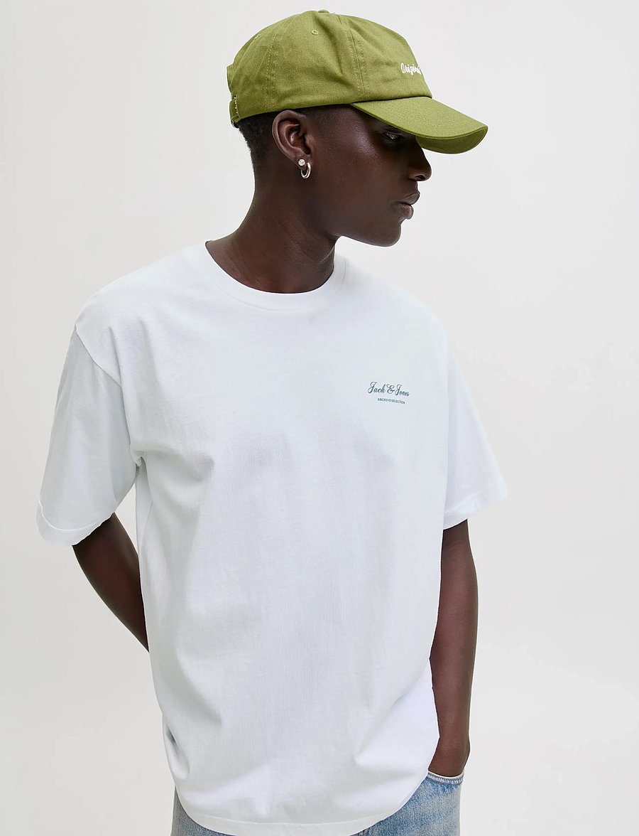 Jack & Jones - JJEARCHIVE GRAPHIC TEE SS O-NECK NOOS - kortærmede t-shirts - bright white - 5