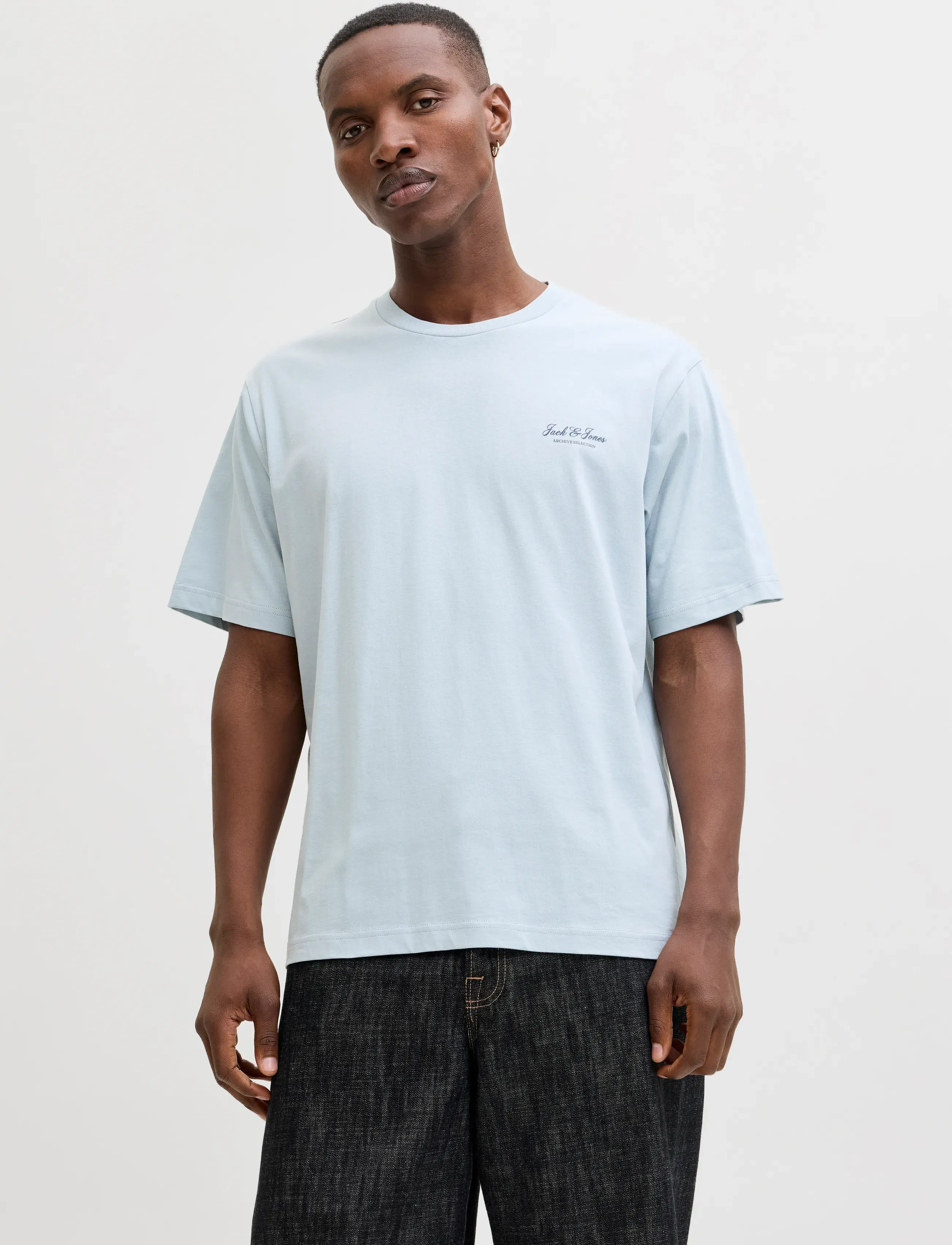 Jack & Jones JJEARCHIVE GRAPHIC TEE SS O-NECK NOOS - Winter deals - CELESTIAL BLUE / blue