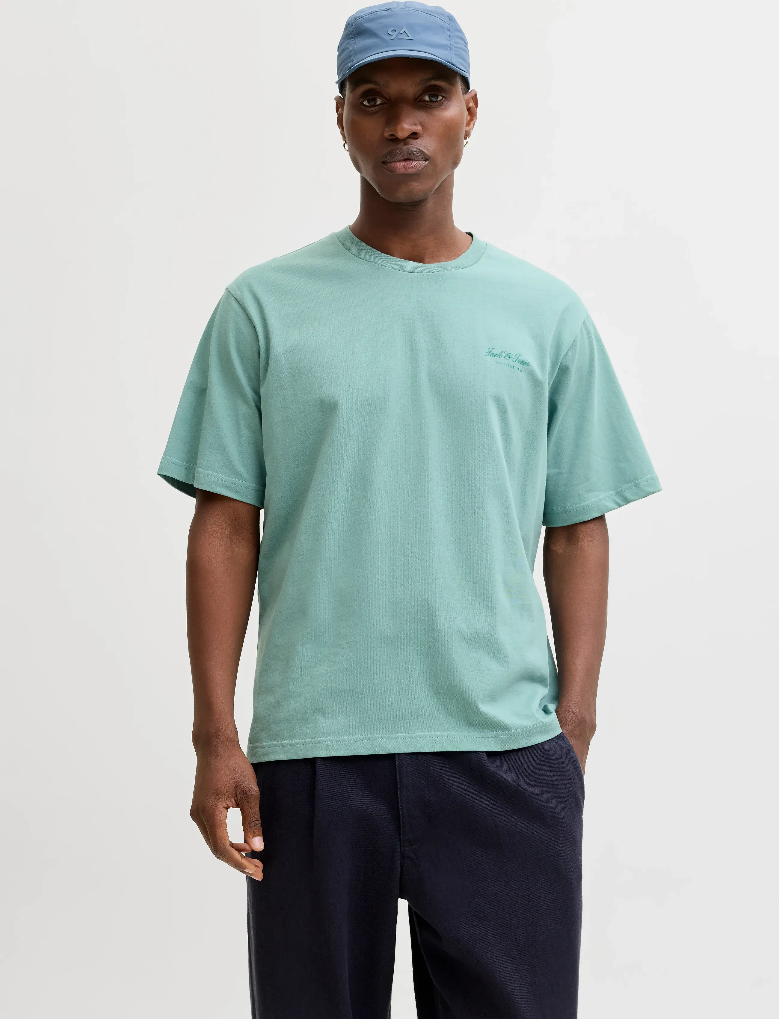 Jack & Jones JJEARCHIVE GRAPHIC TEE SS O-NECK NOOS - Kläder - MINERAL BLUE / blue