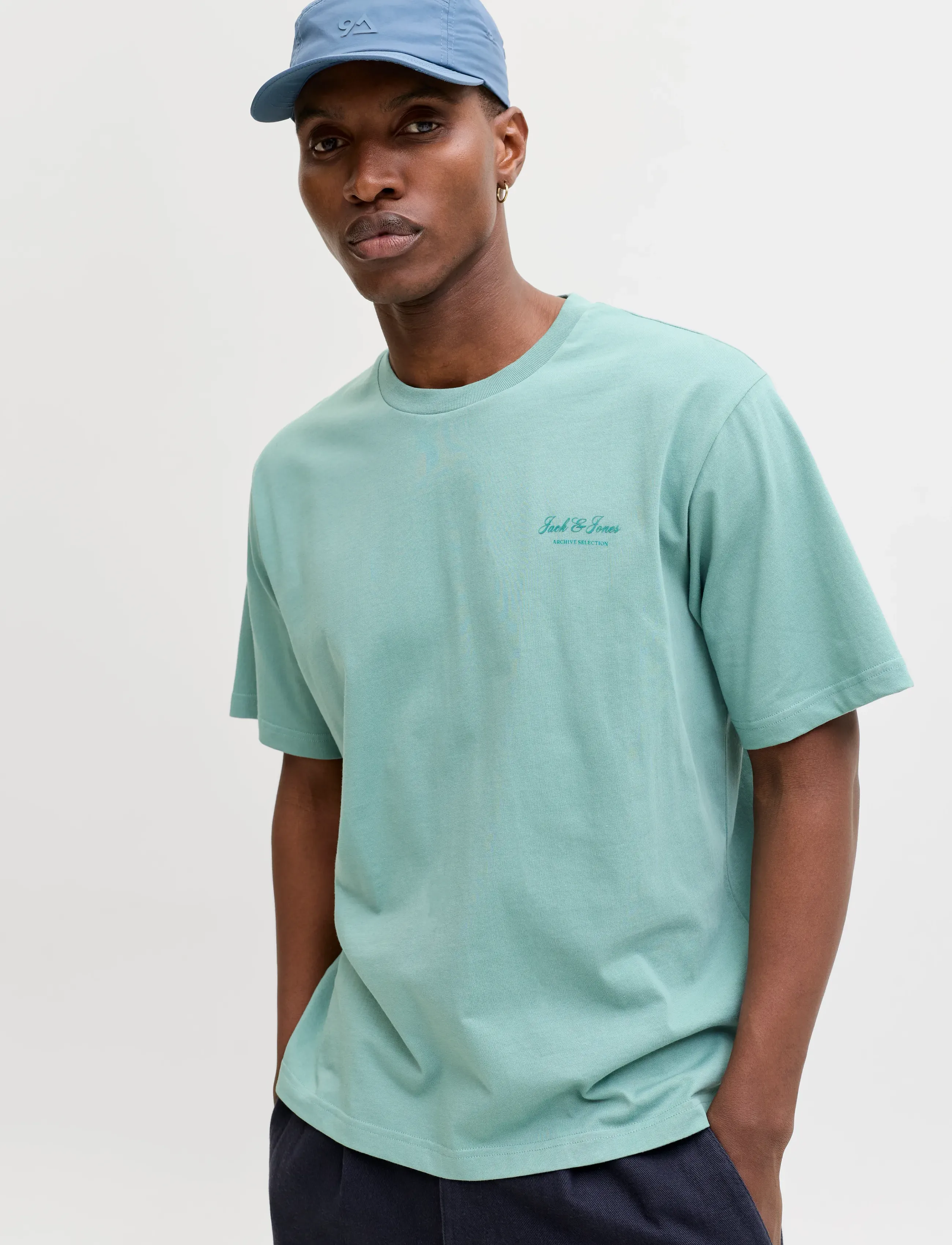 Jack & Jones - JJEARCHIVE GRAPHIC TEE SS O-NECK NOOS - kortærmede t-shirts - mineral blue - 5