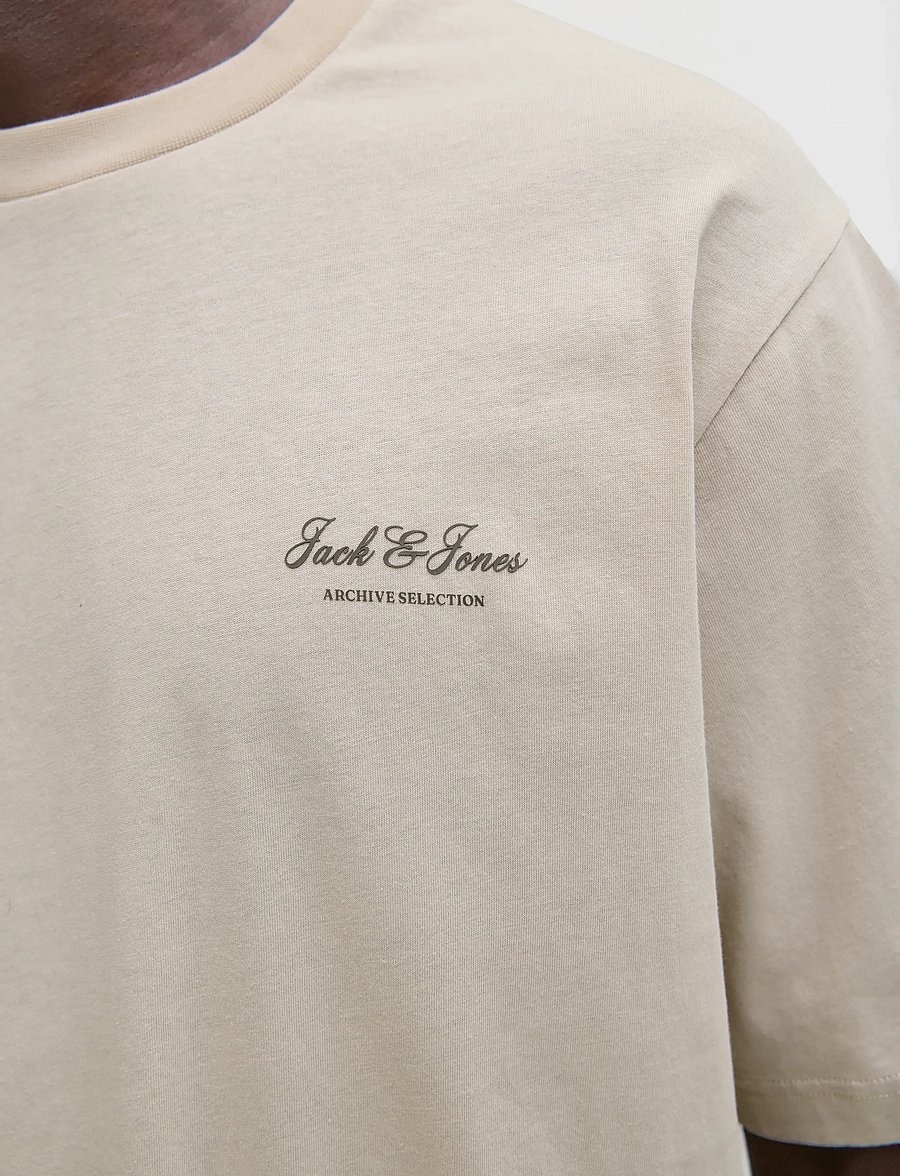 Jack & Jones - JJEARCHIVE GRAPHIC TEE SS O-NECK NOOS - kortærmede t-shirts - moonbeam - 4